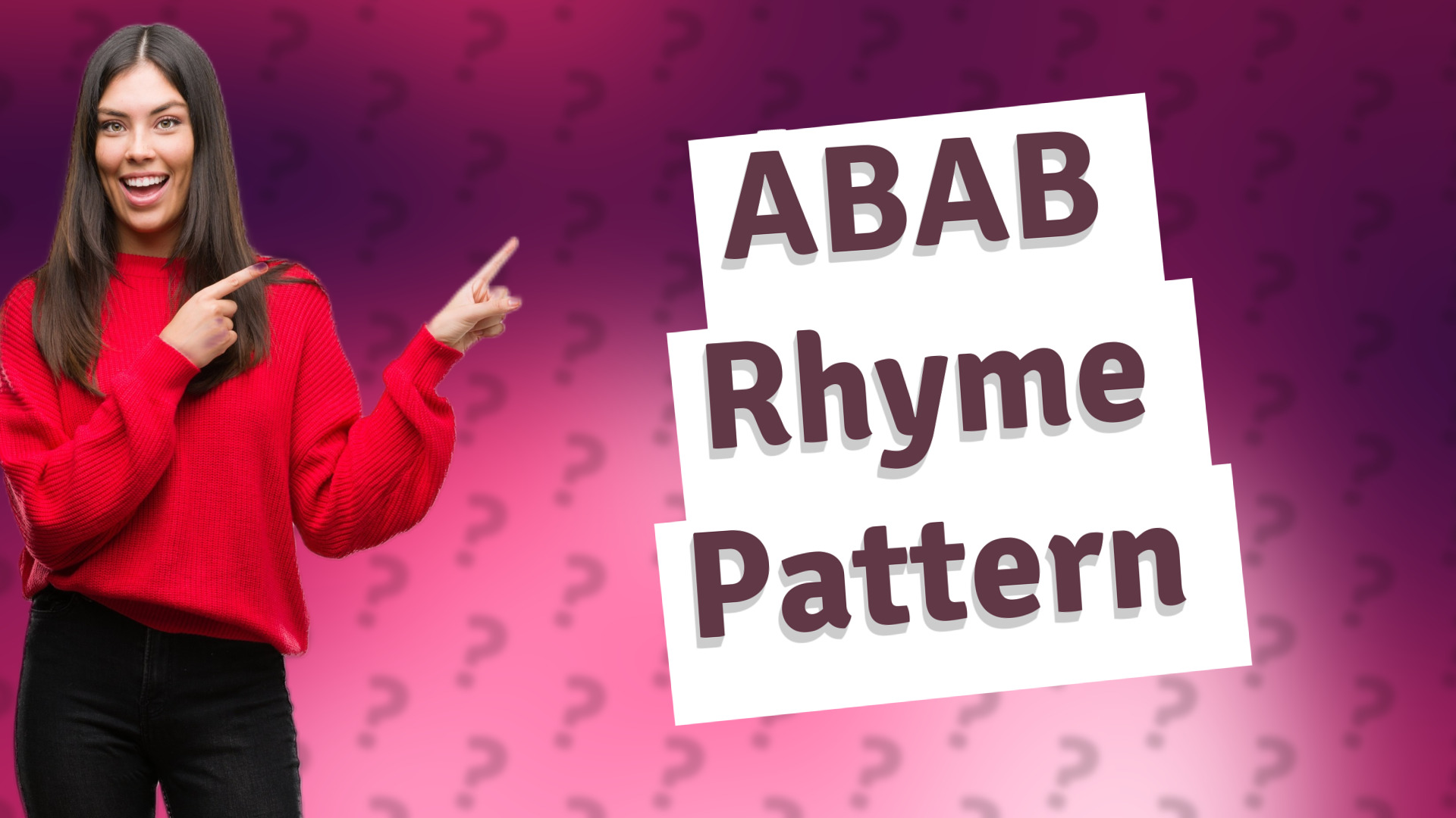 ABAB Rhyme Pattern