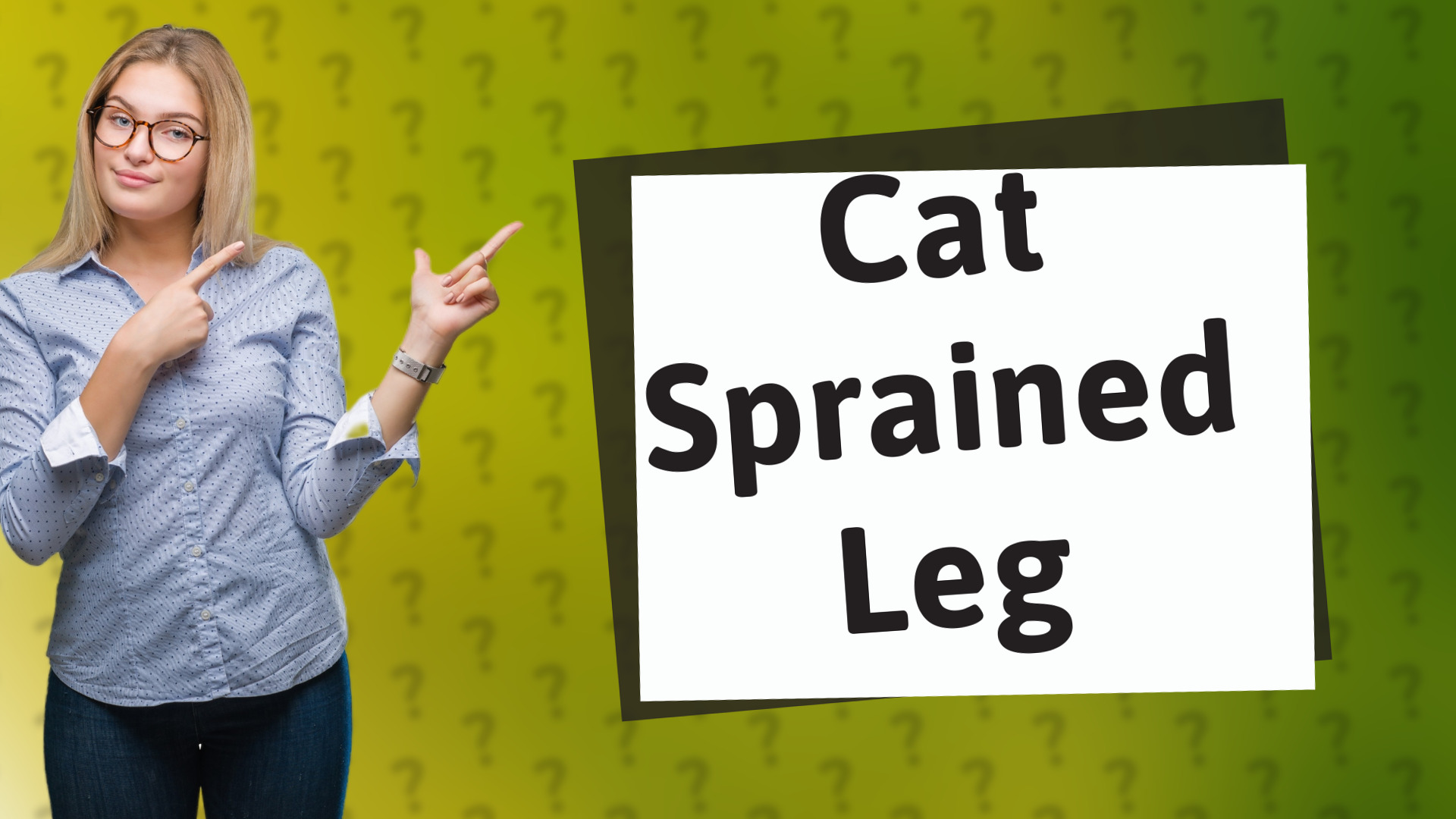 Cat Sprained Leg