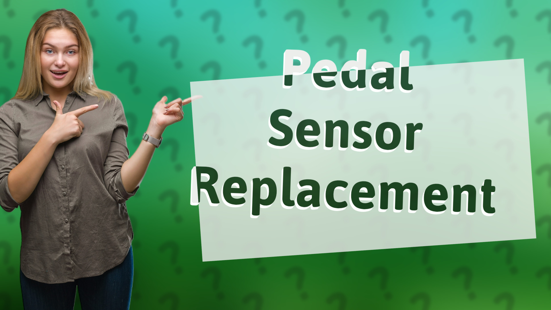 Pedal Sensor Replacement