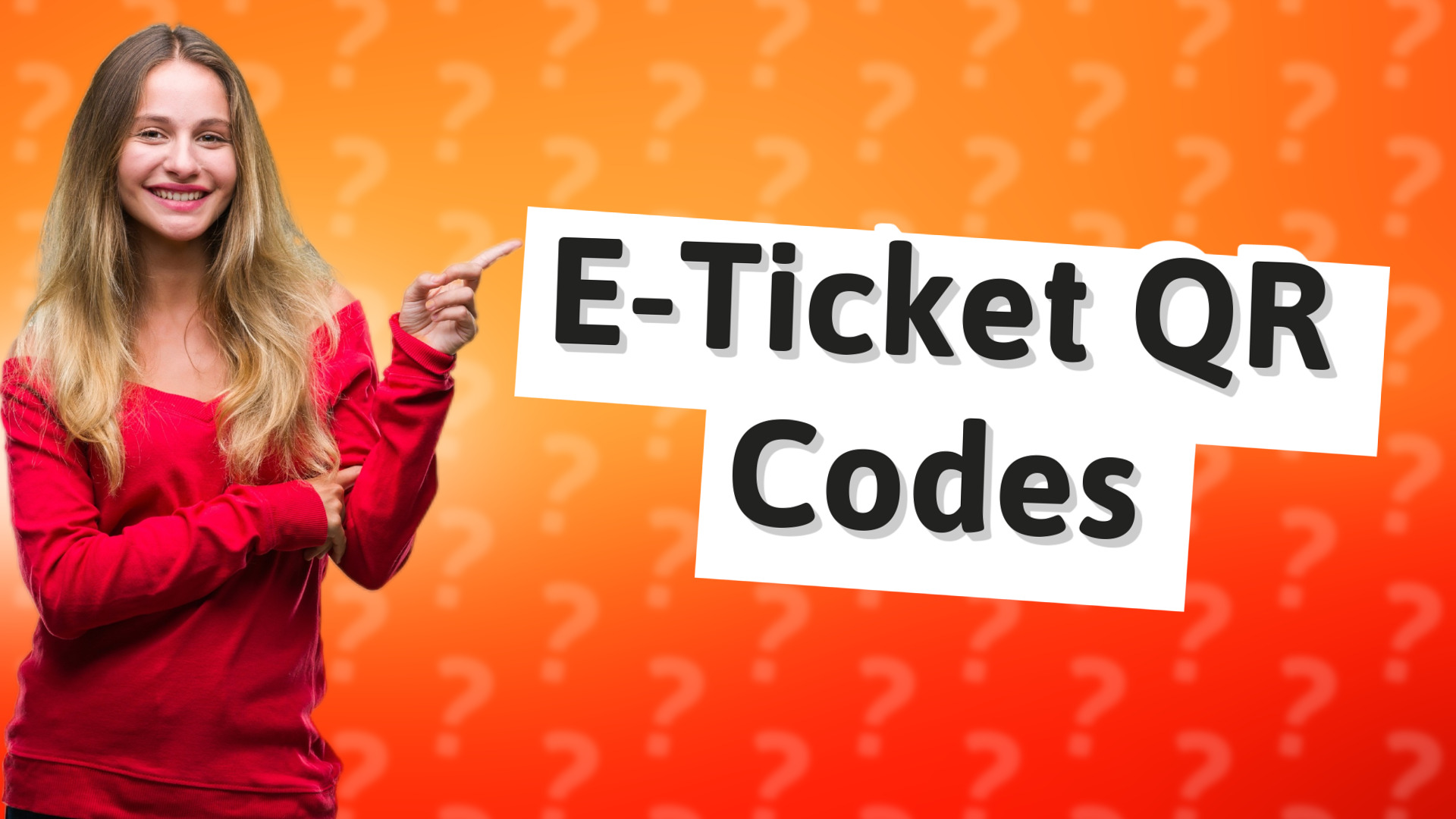 E-Ticket QR Codes