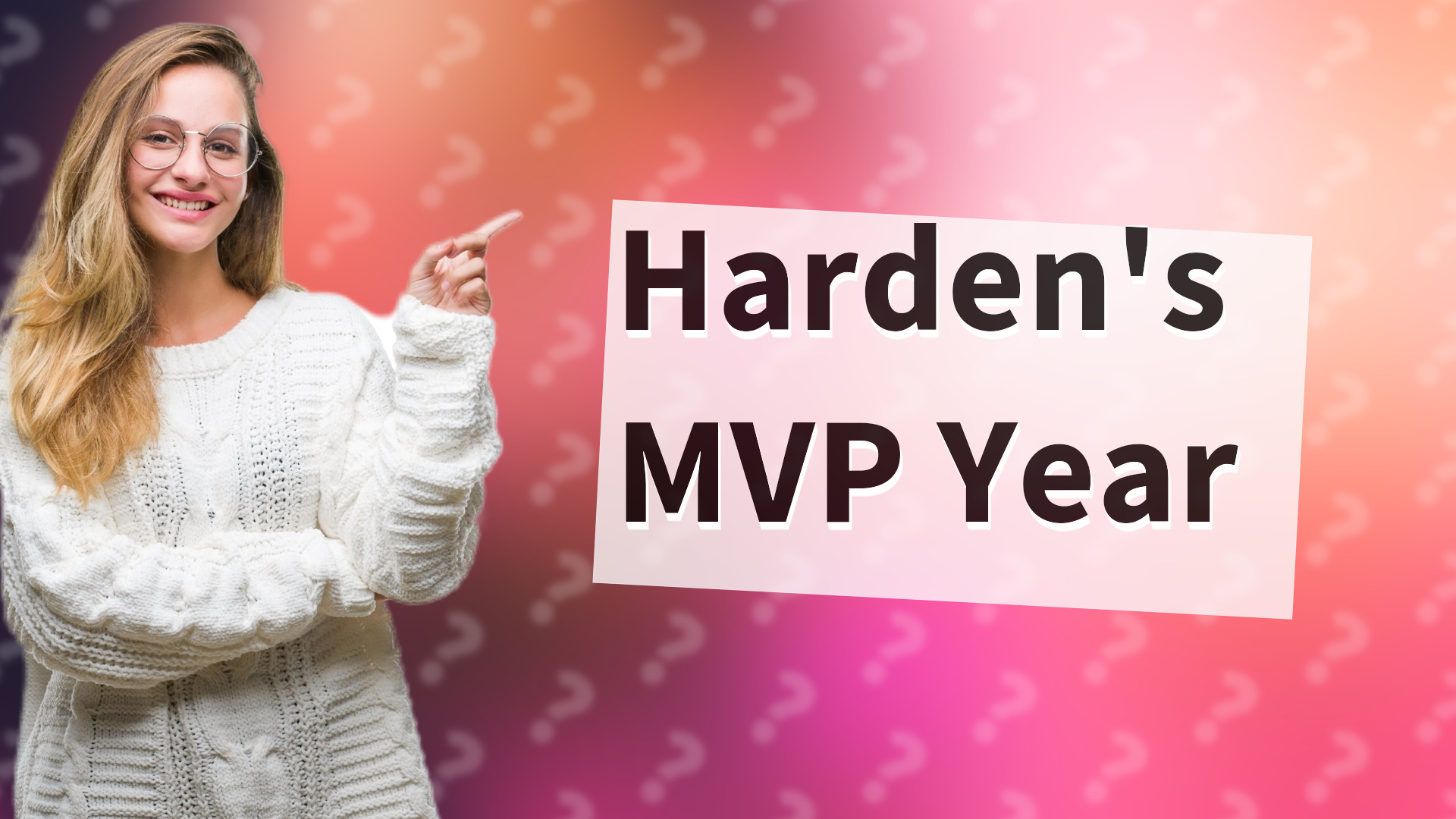 Harden's MVP Year