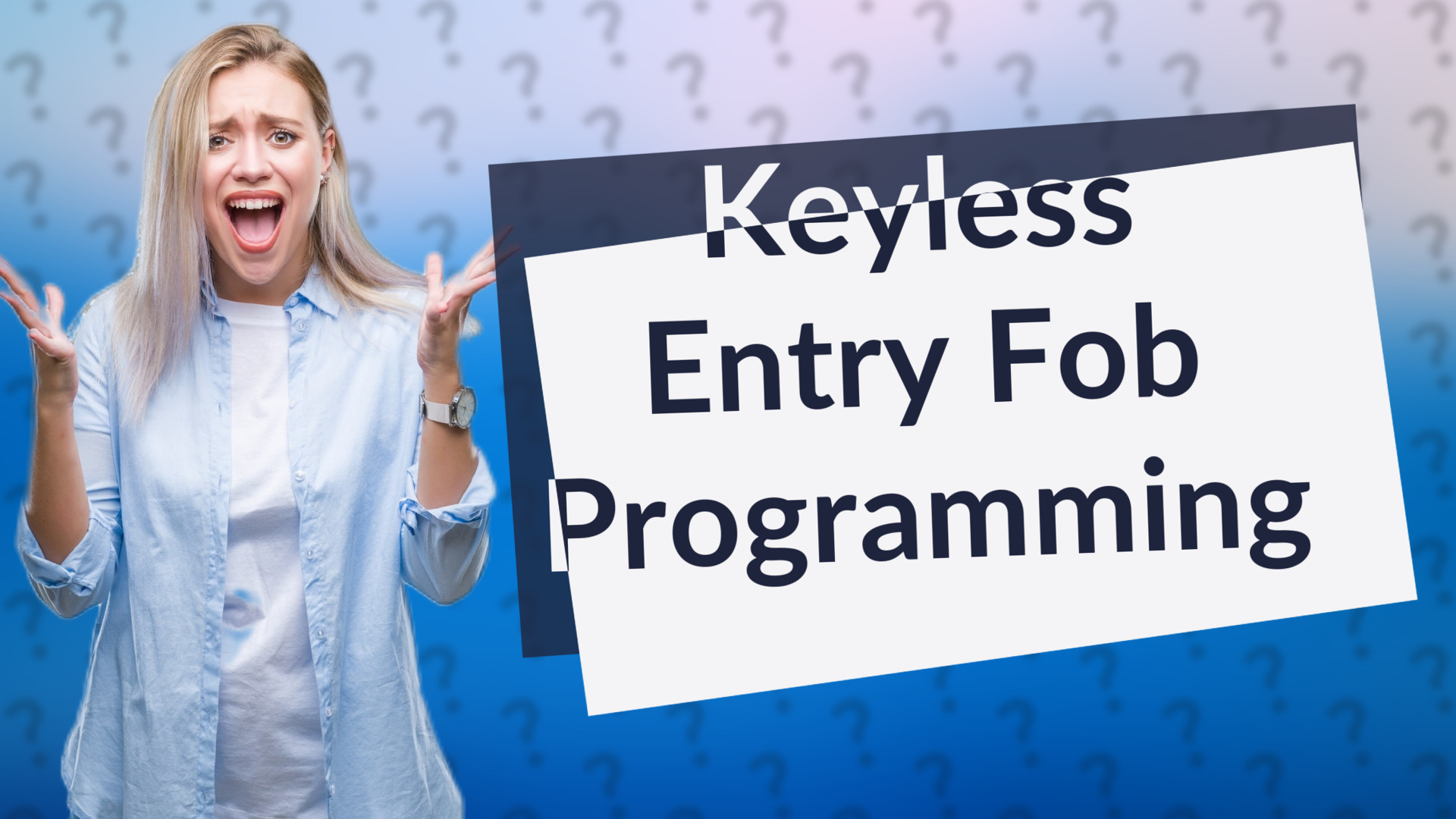 Keyless Entry Fob Programming