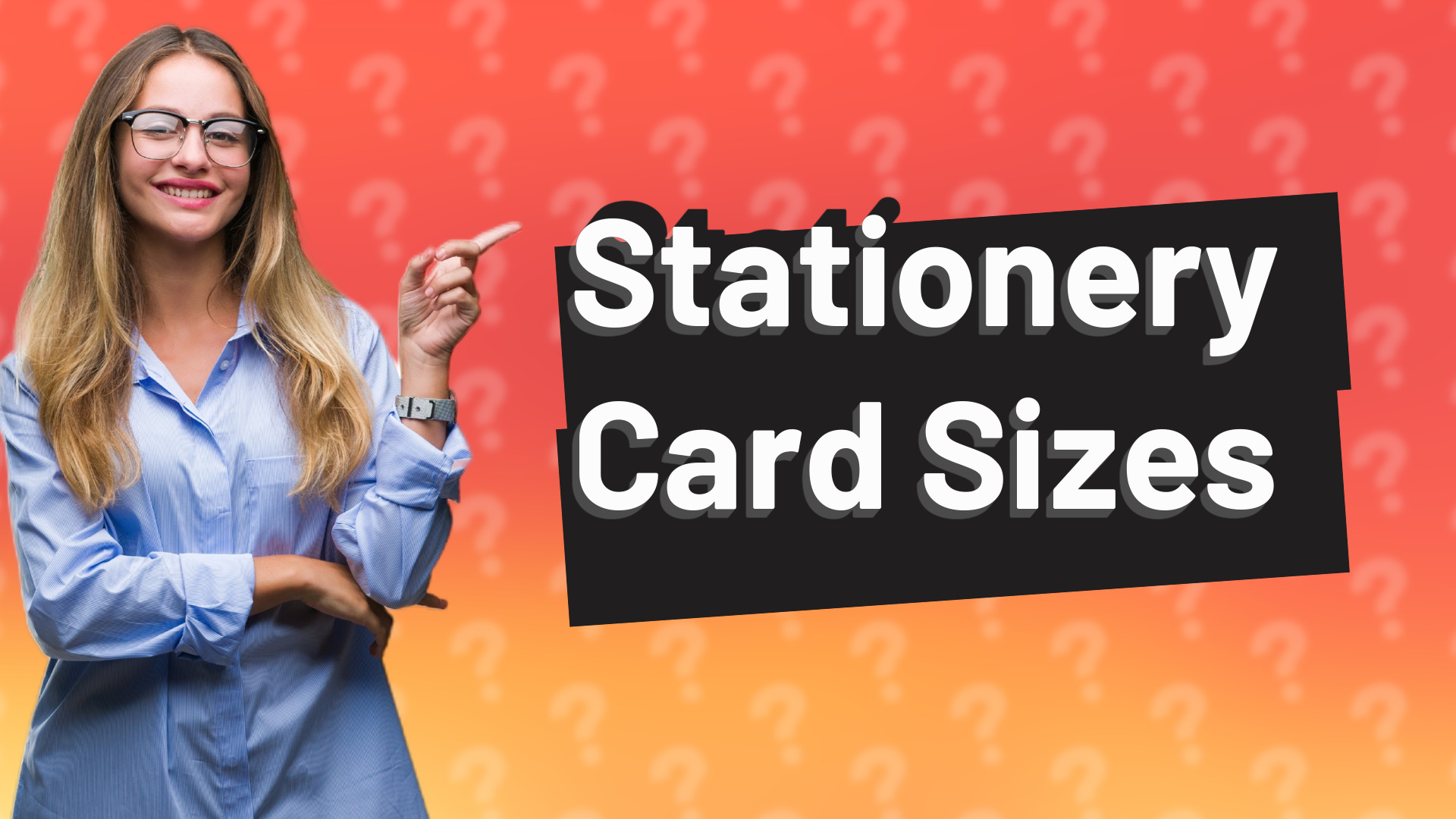 Stationery Card Sizes