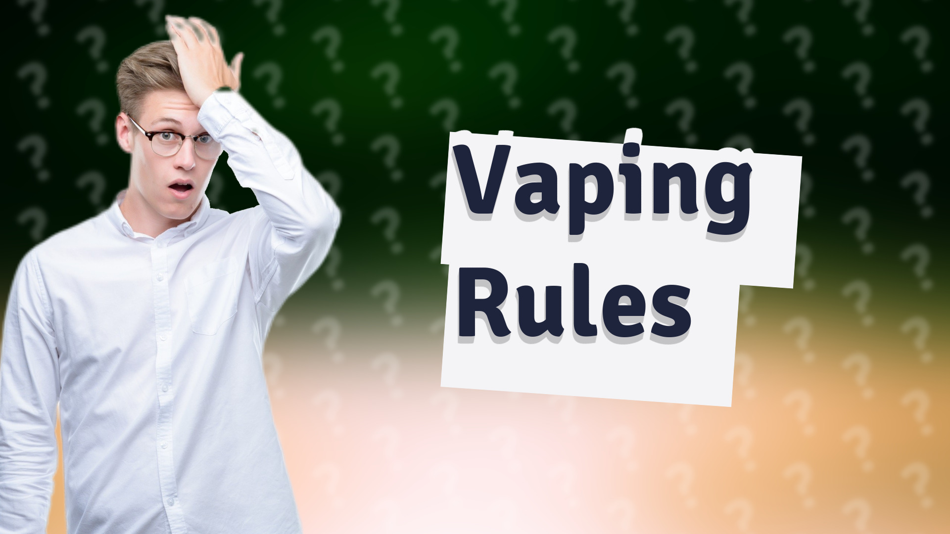 Vaping Rules