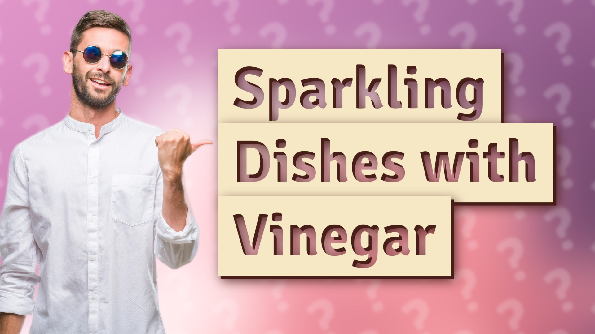 Sparkling Dishes with Vinegar
