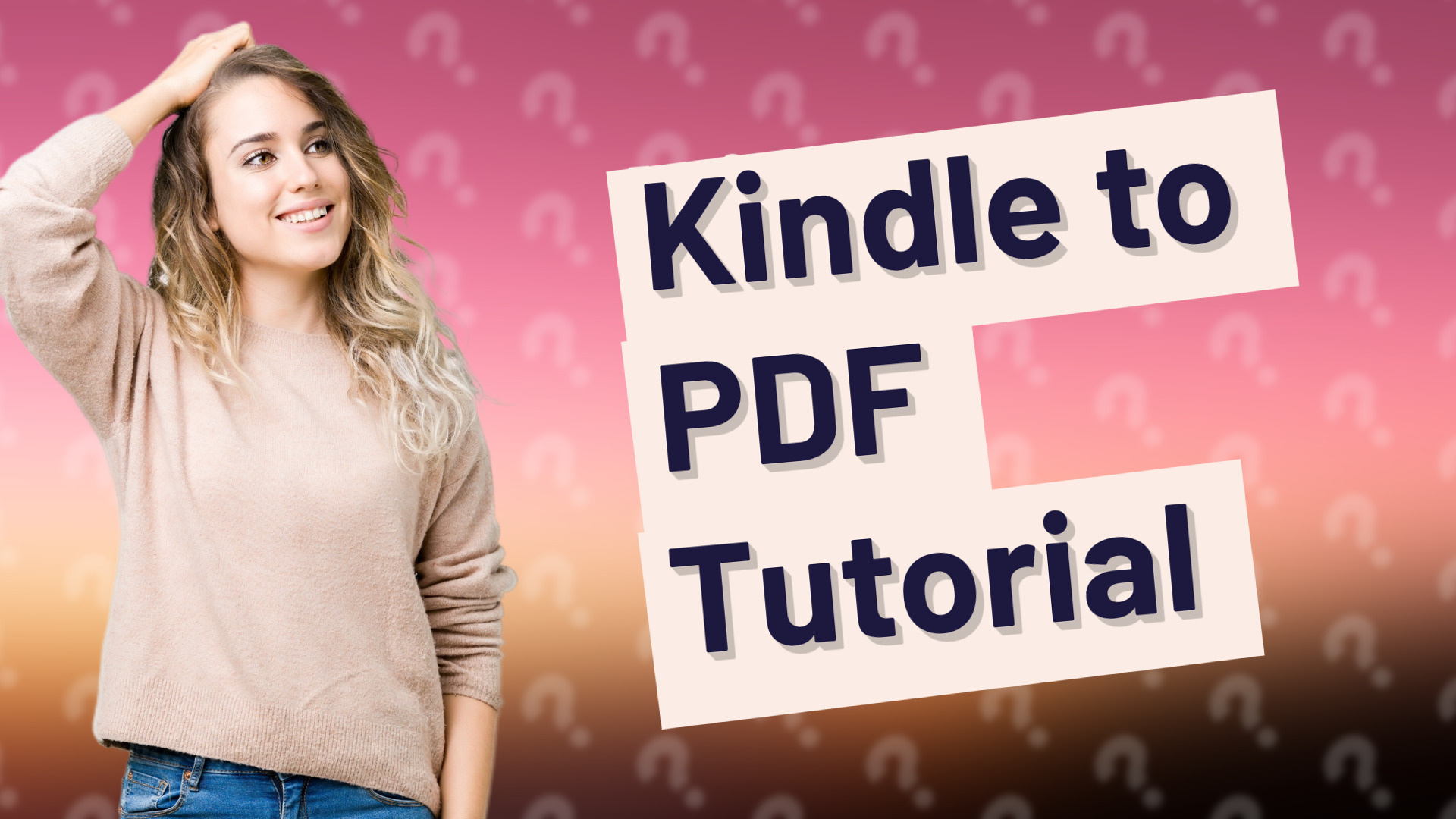 Kindle to PDF Tutorial