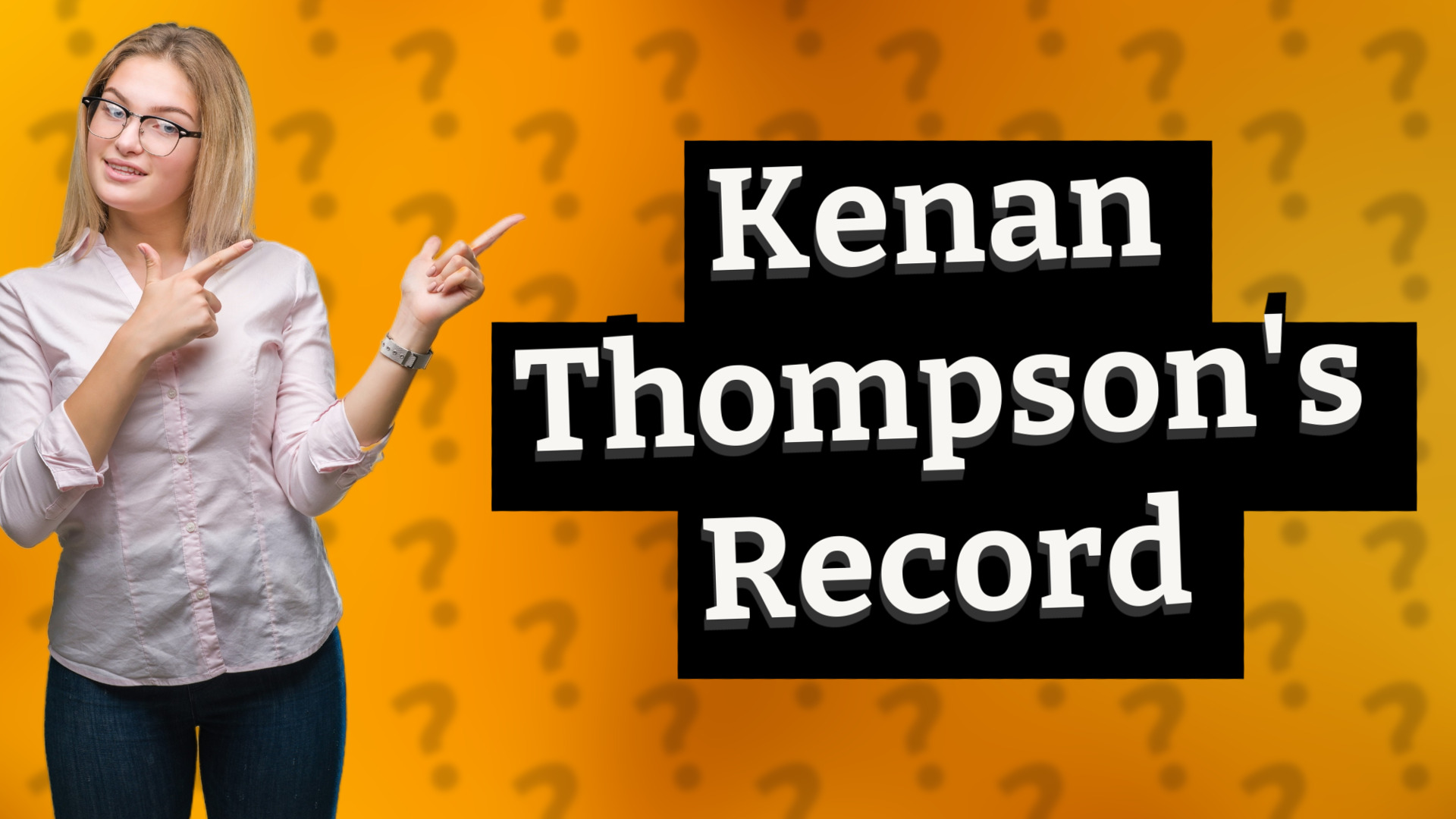 Kenan Thompson's Record