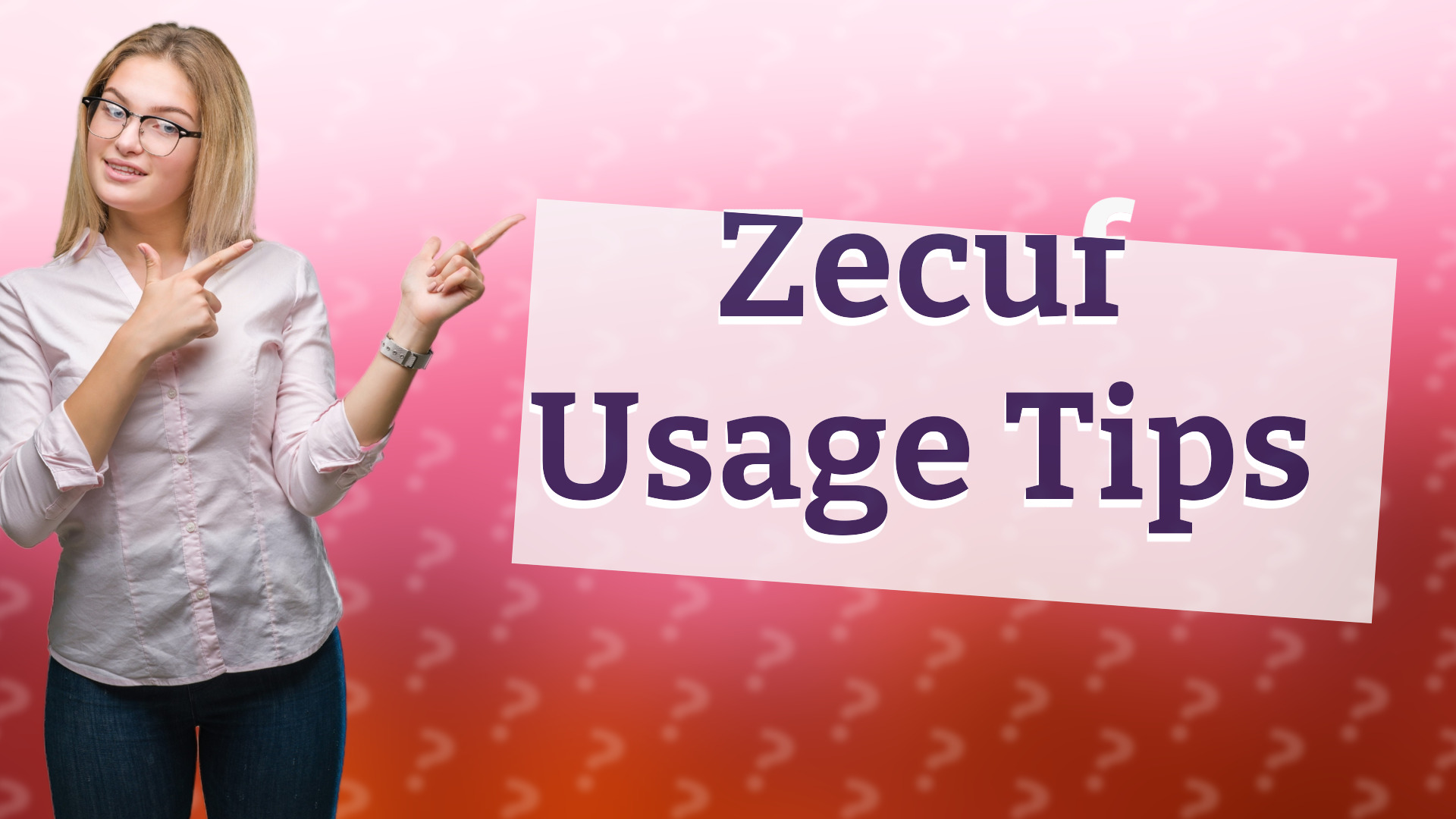 Zecuf Usage Tips