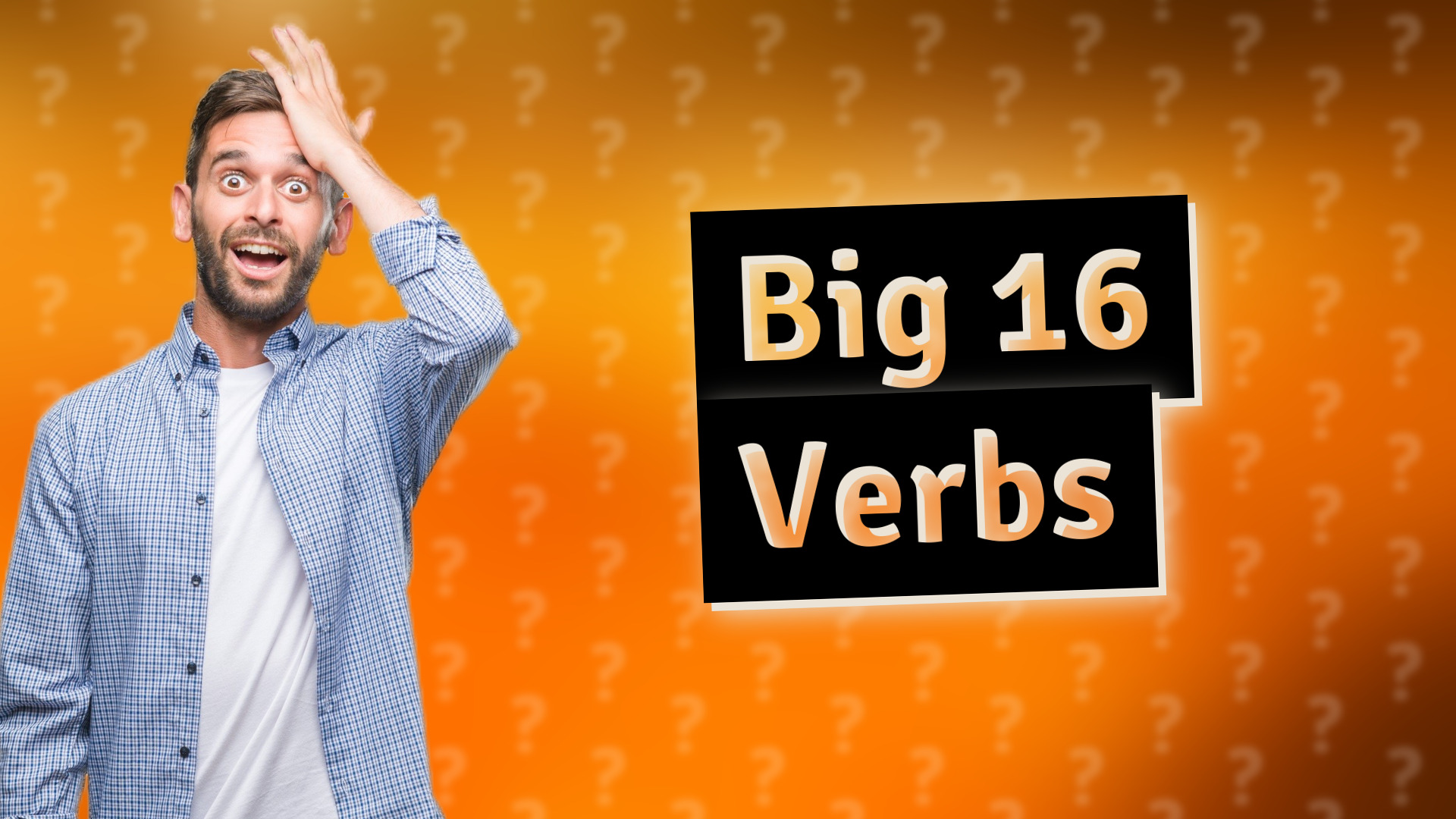 Big 16 Verbs