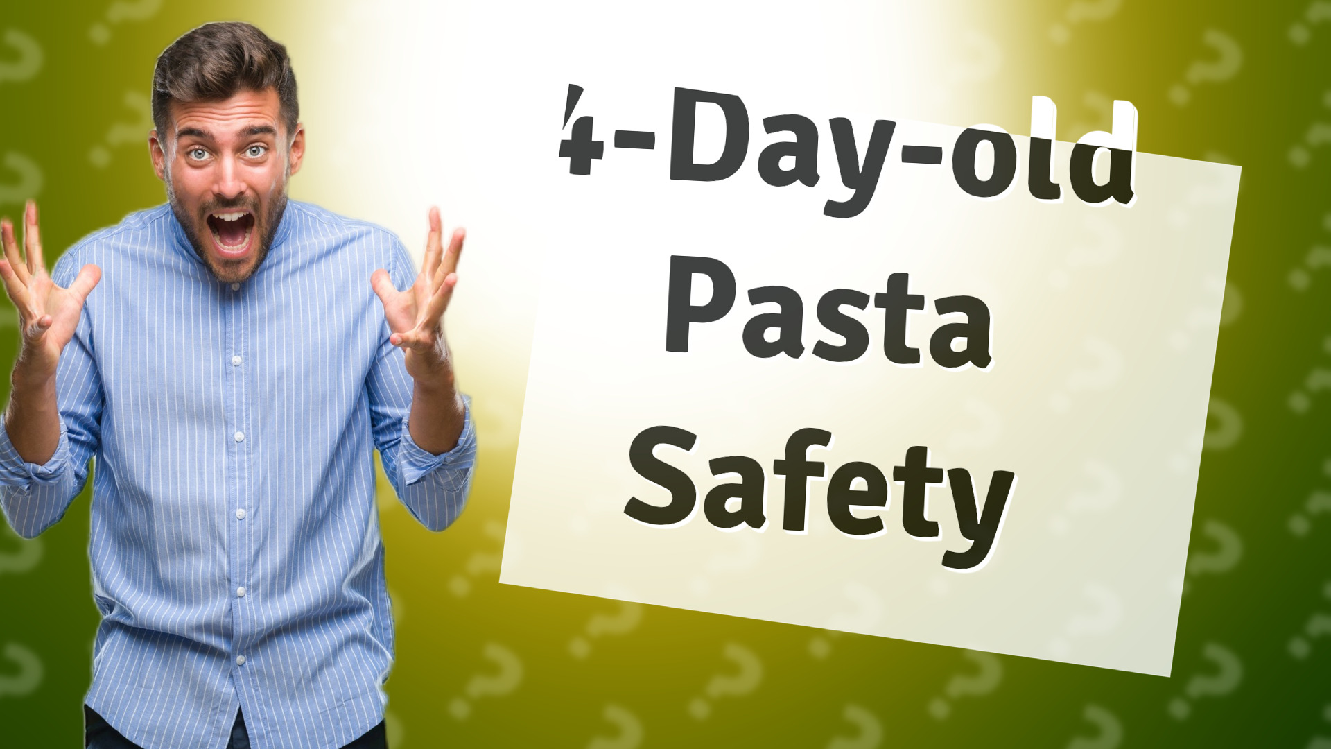 4-Day-old Pasta Safety