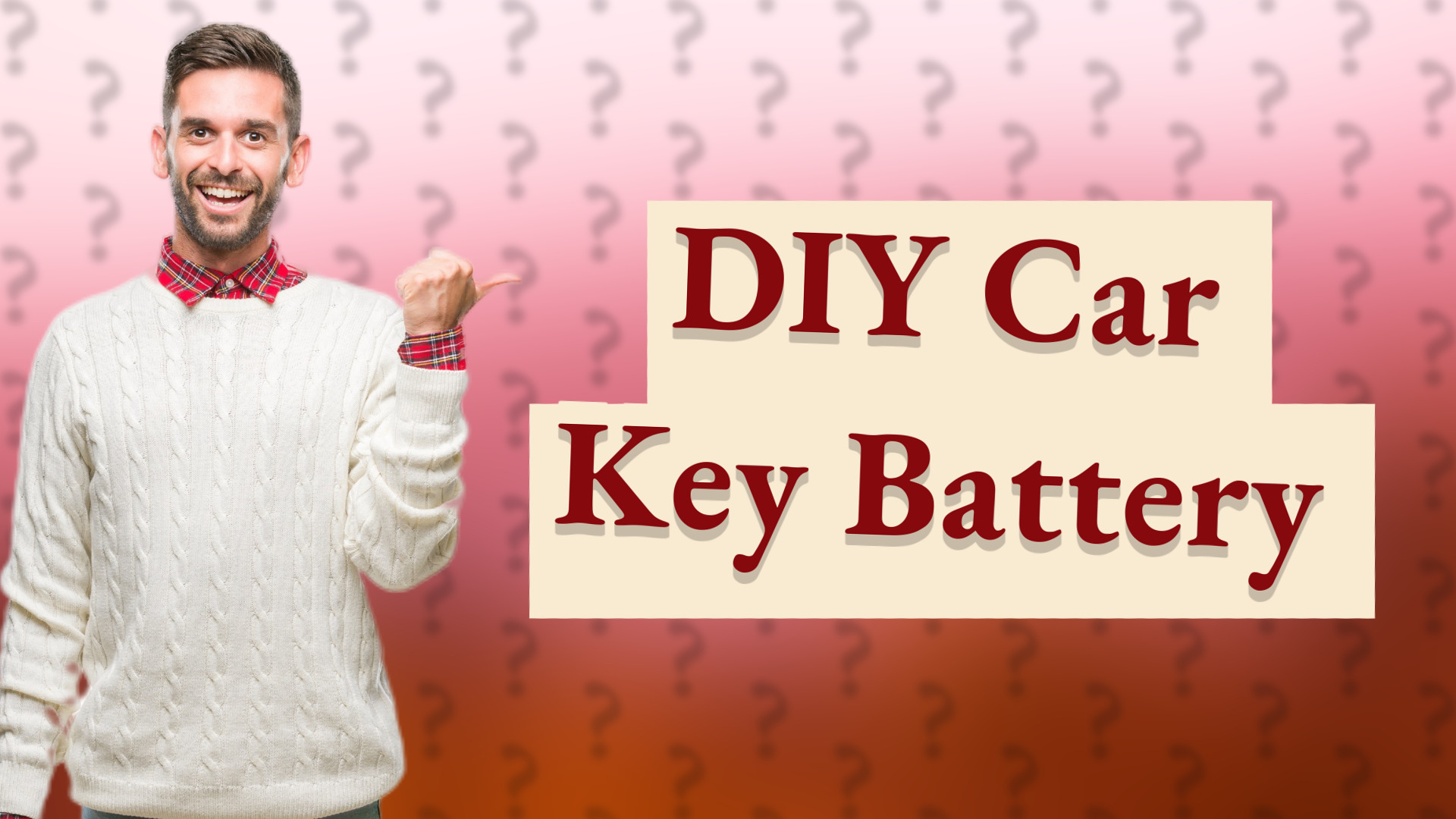 DIY Car Key Battery
