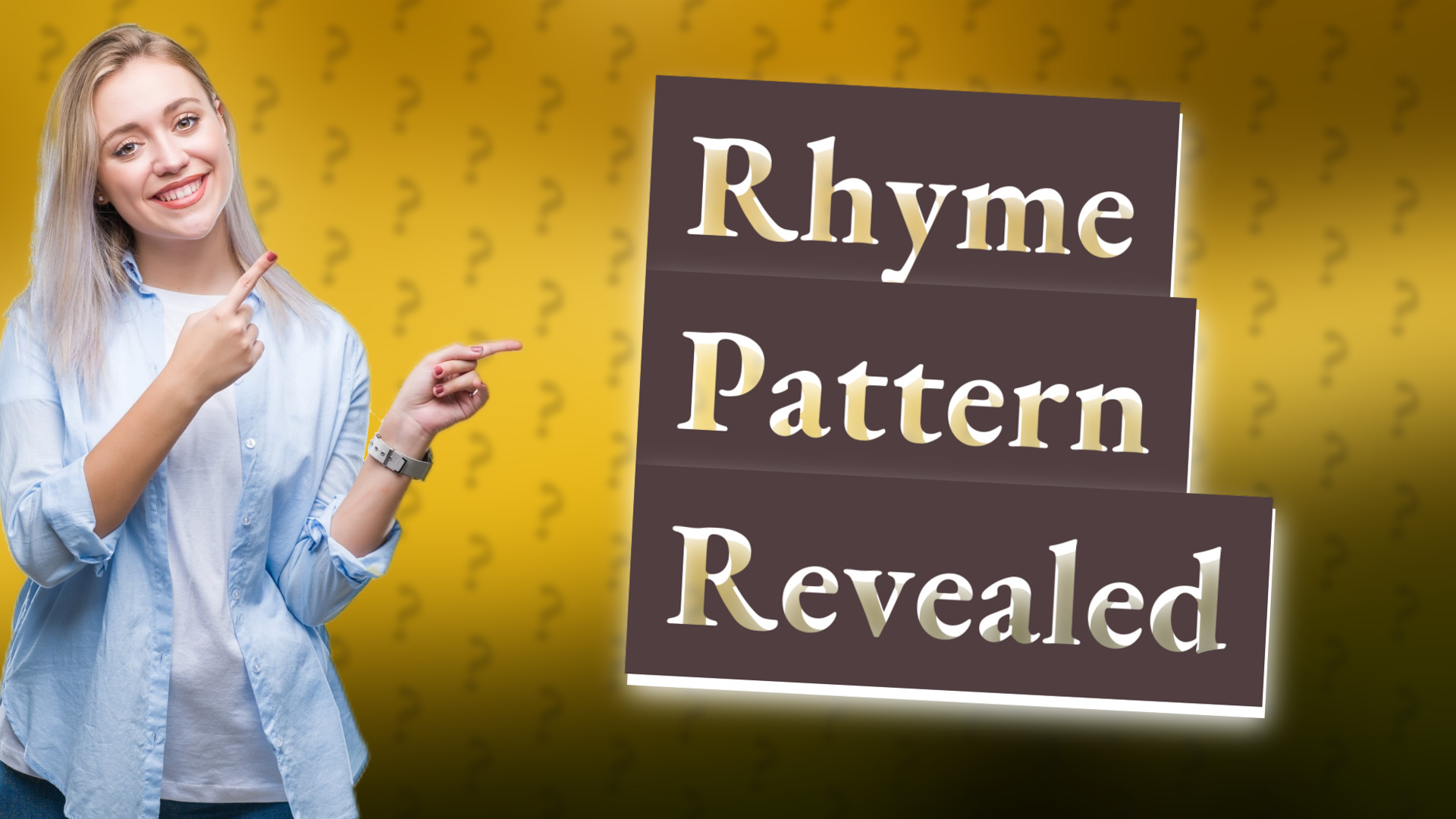 Rhyme Pattern Revealed
