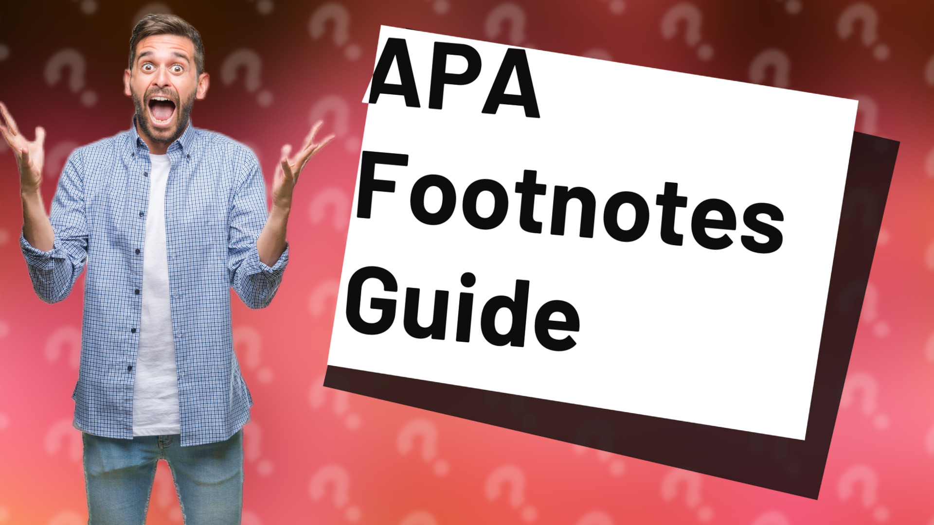APA Footnotes Guide