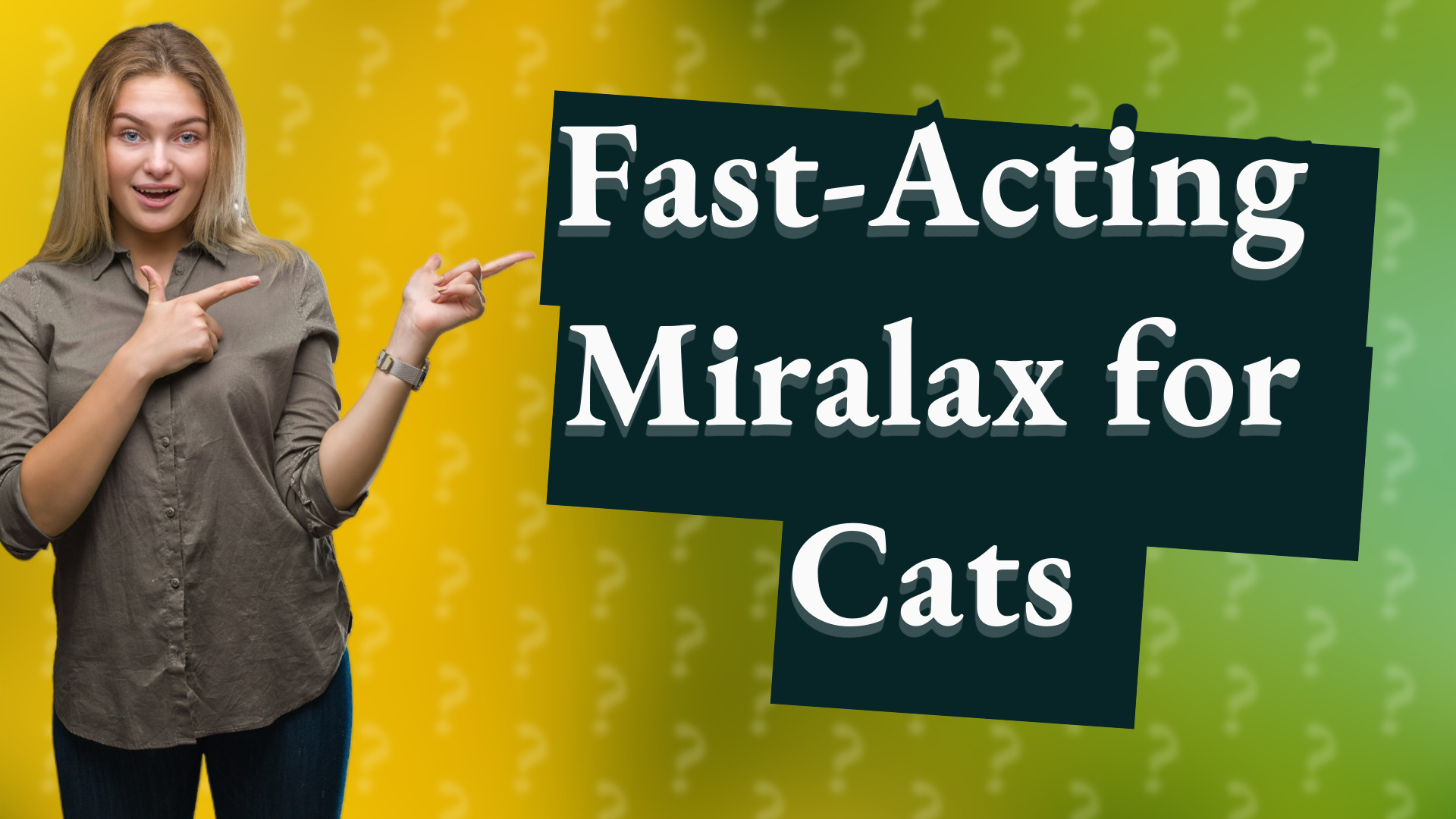 Fast-Acting Miralax for Cats