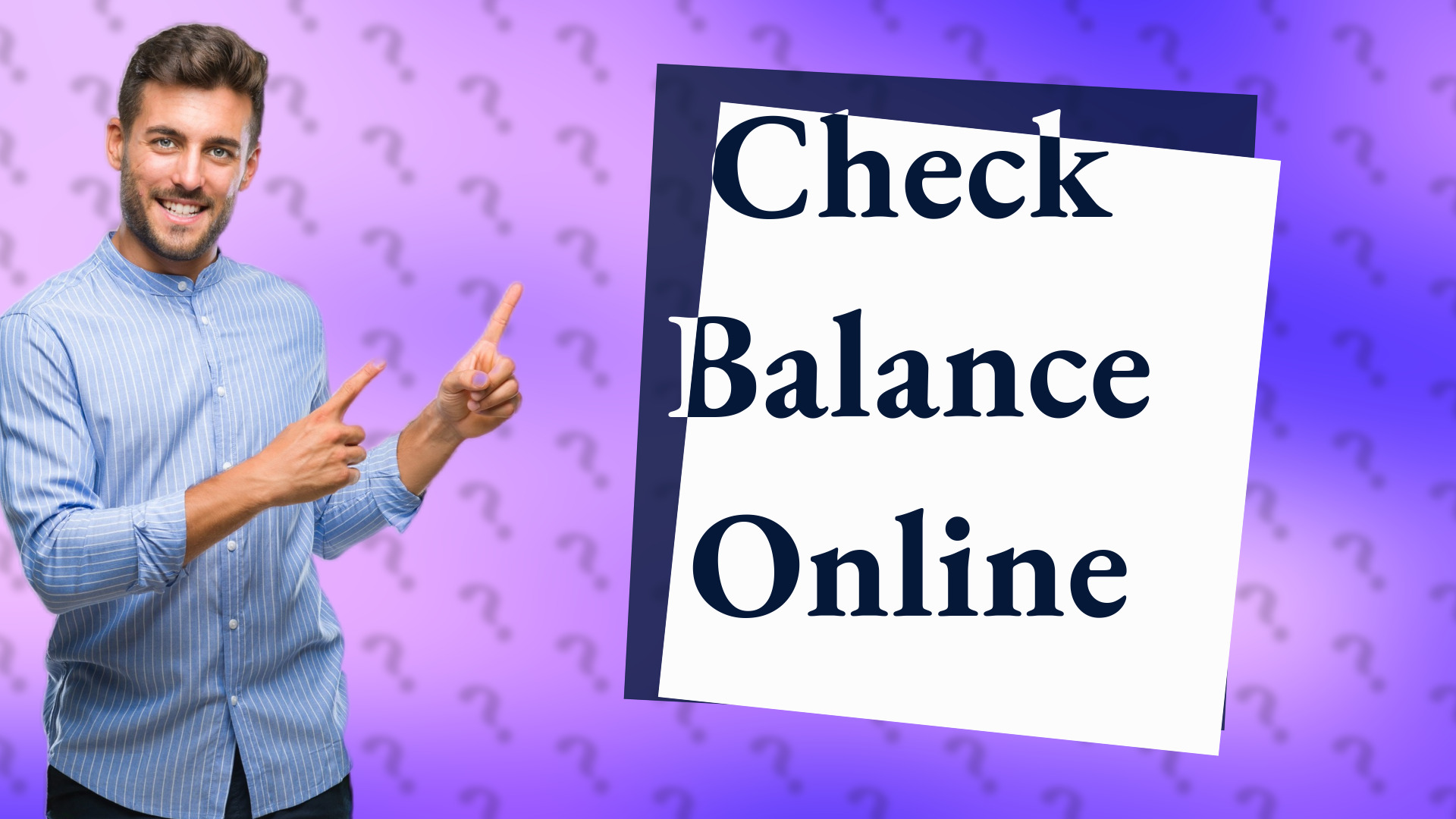 Check Balance Online