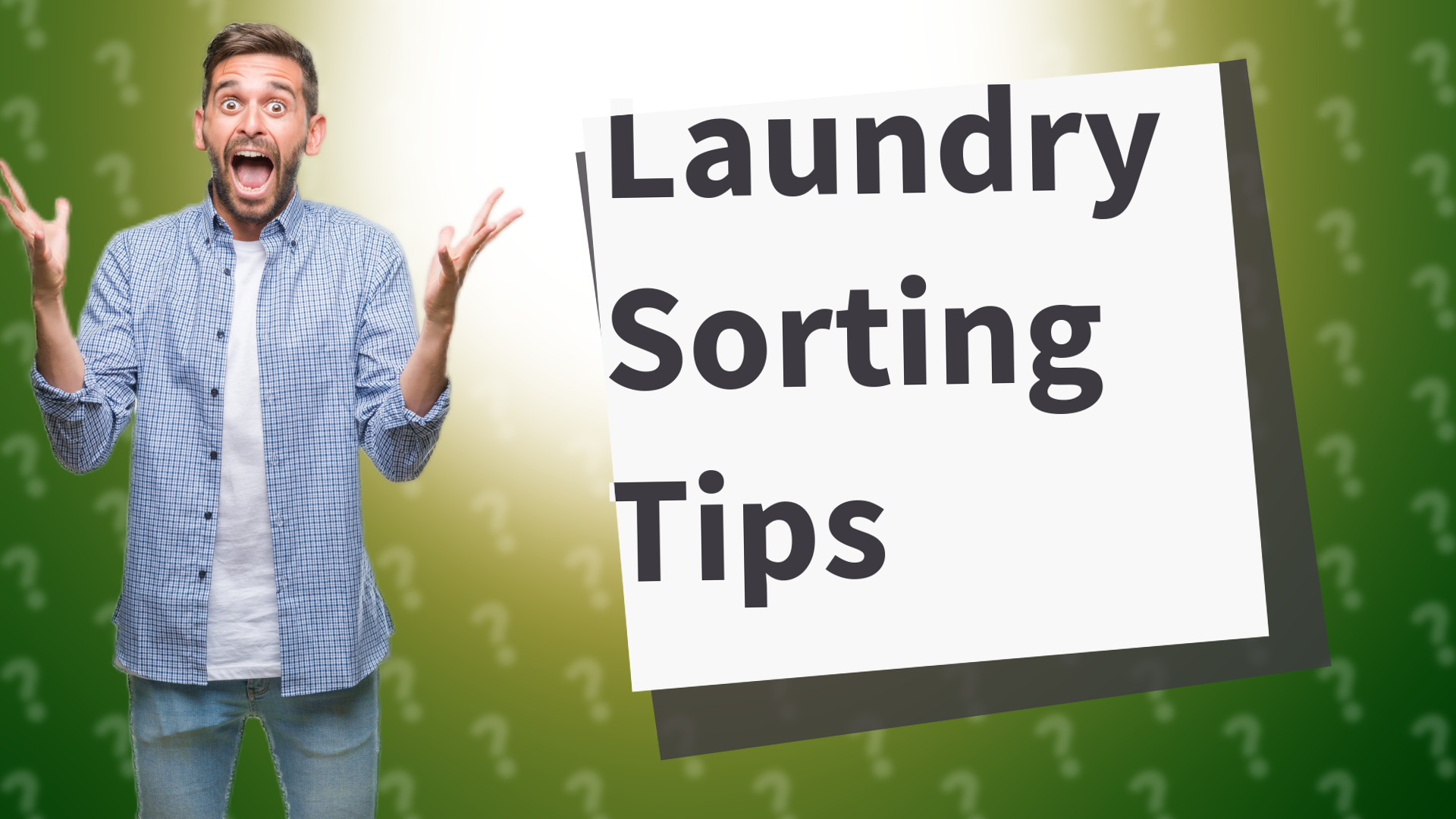 Laundry Sorting Tips