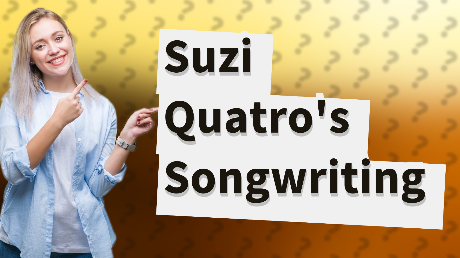 Suzi Quatro's Songwriting