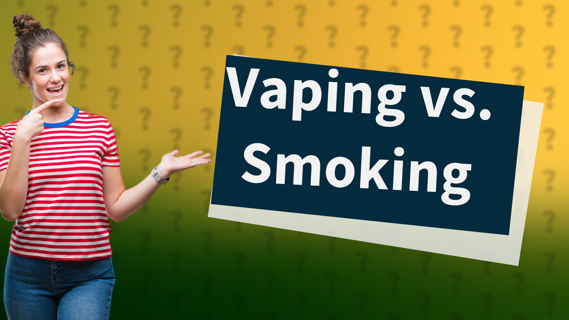 Vaping vs. Smoking