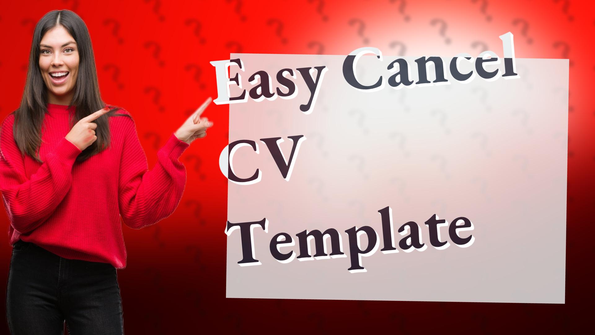 Easy Cancel CV Template