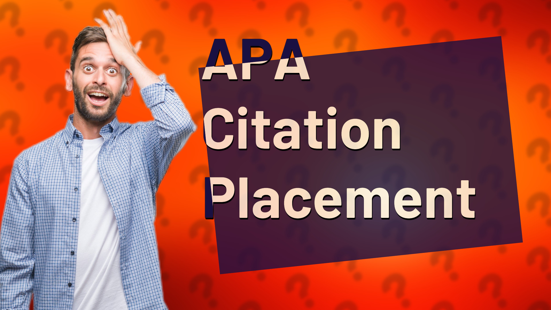 APA Citation Placement