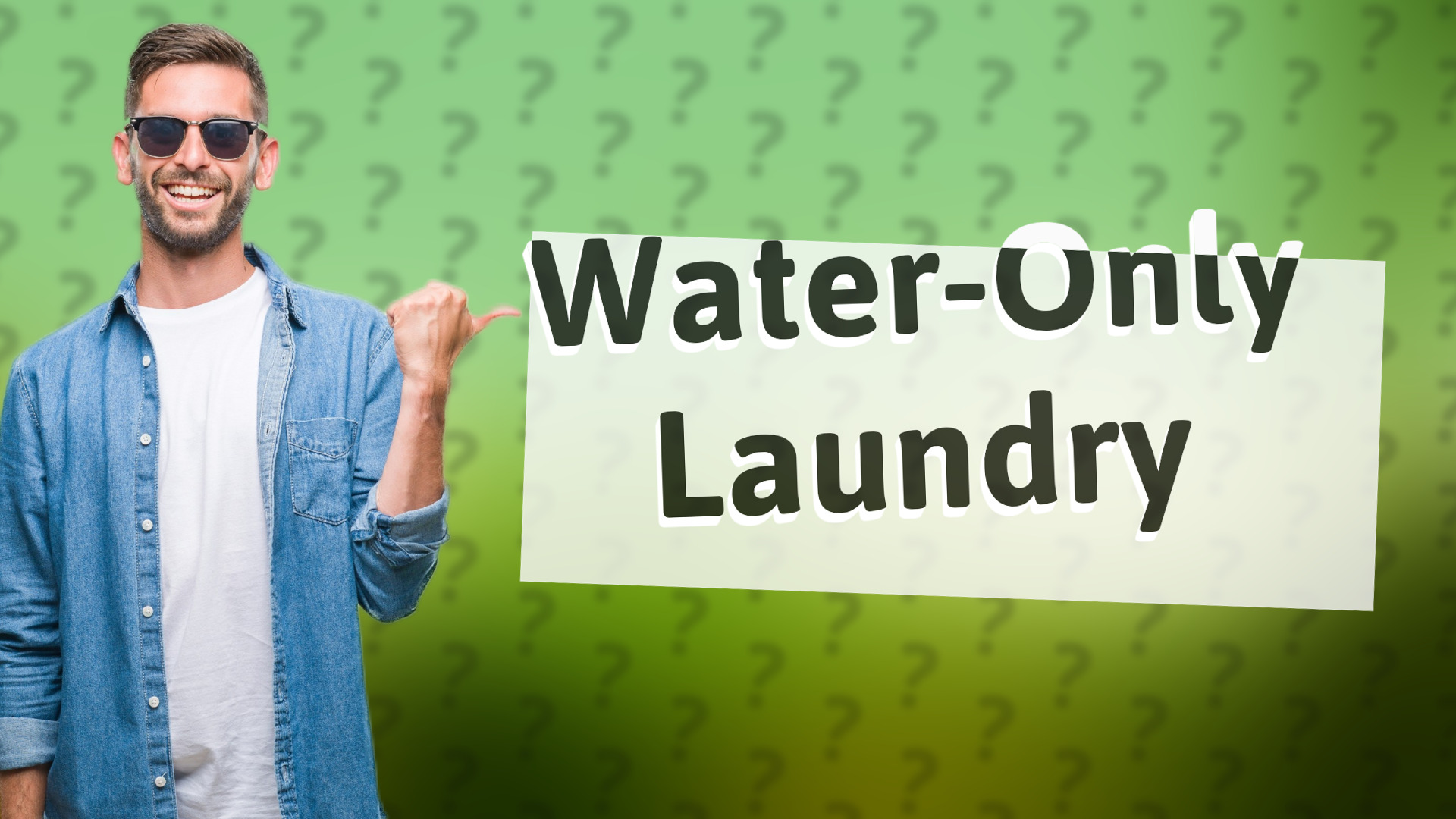 Water-Only Laundry