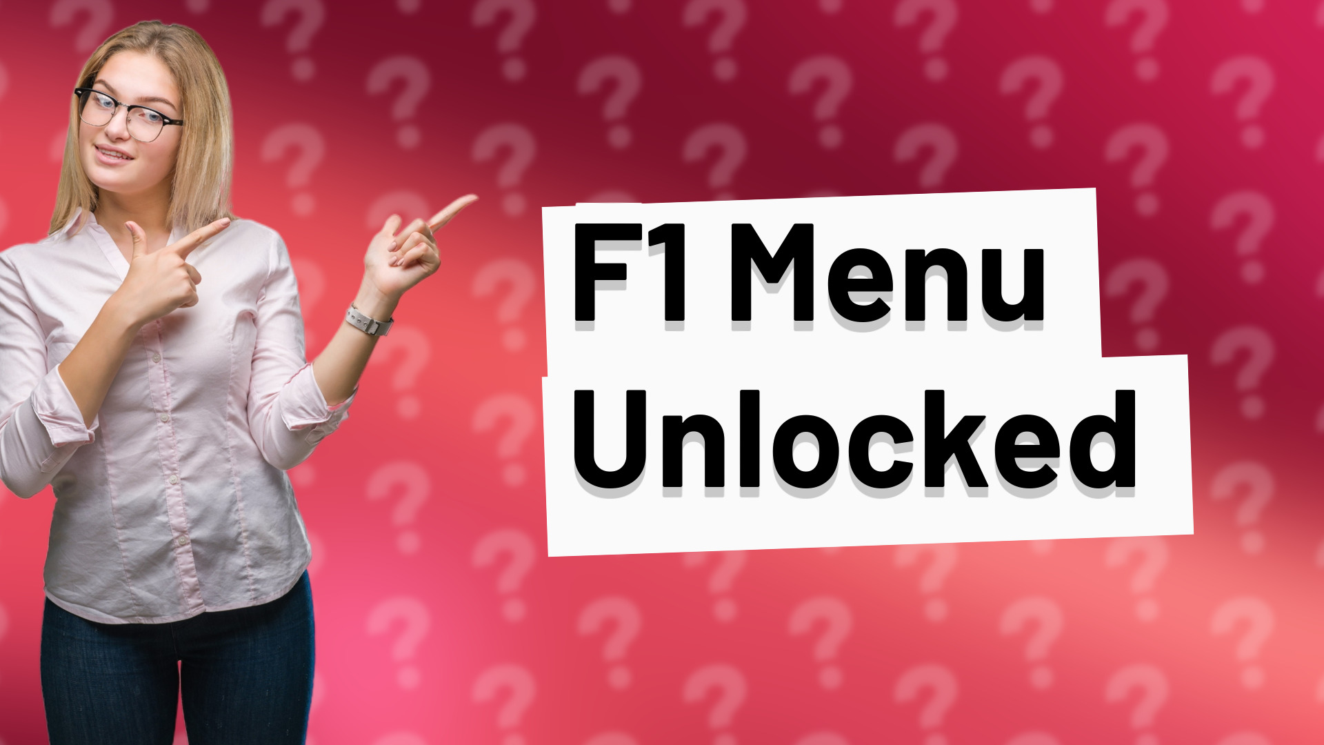 F1 Menu Unlocked