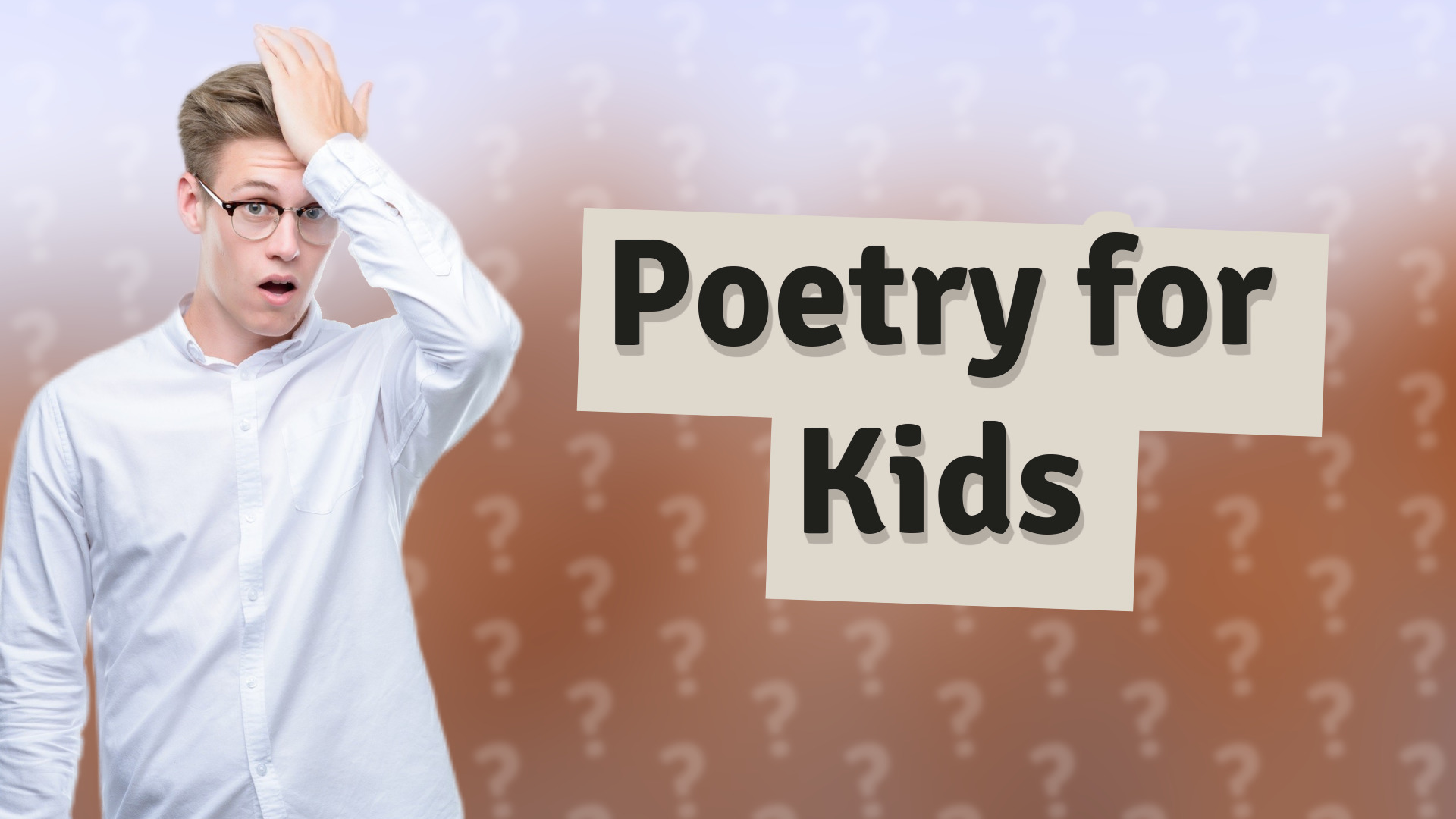 Poetry for Kids