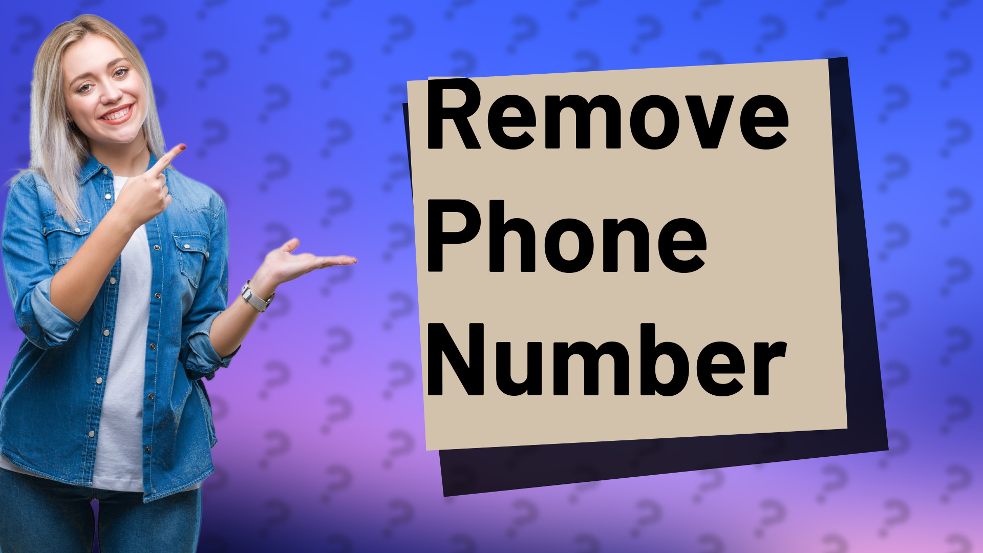 Remove Phone Number