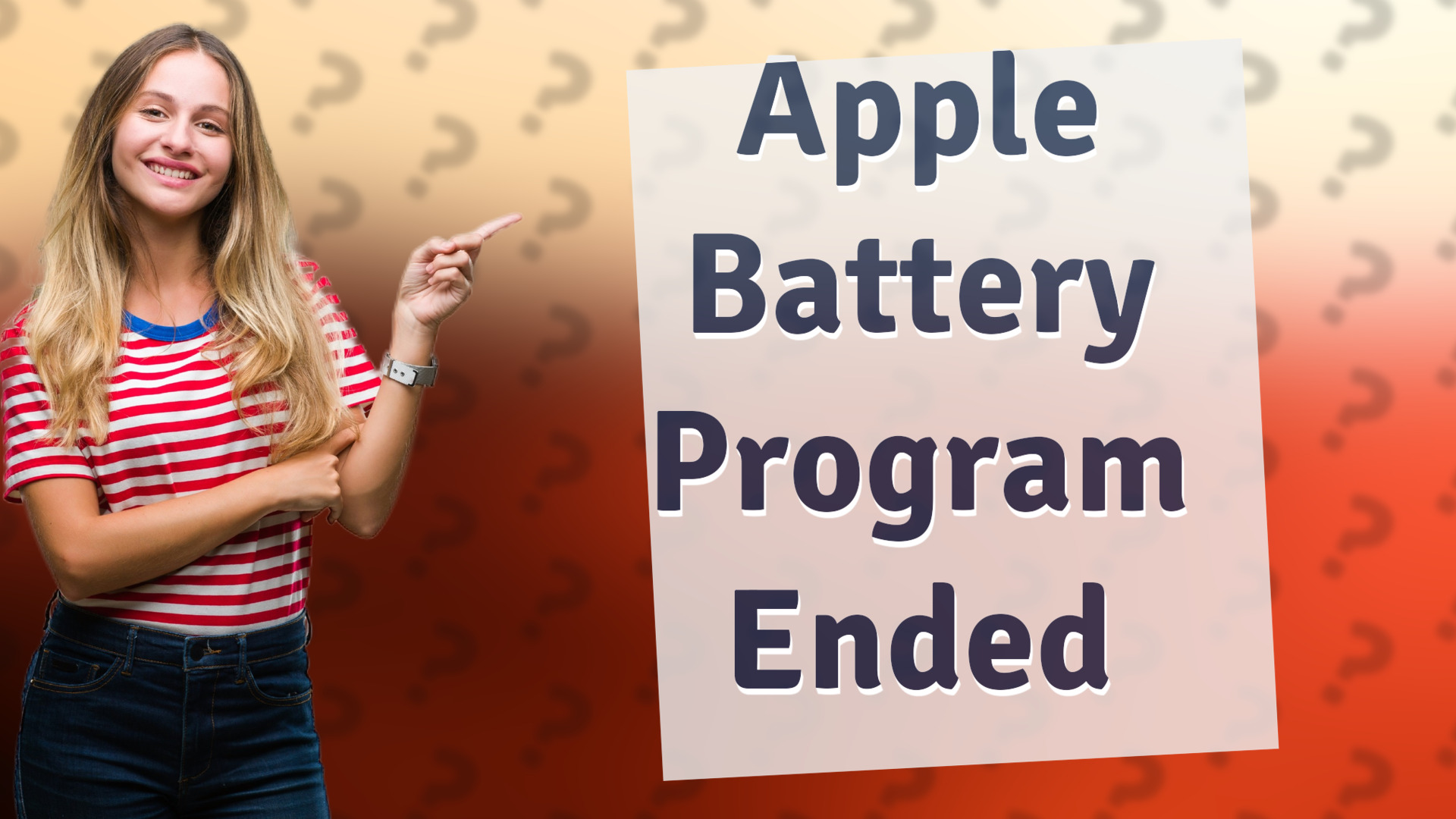 Apple Battery Program Ended