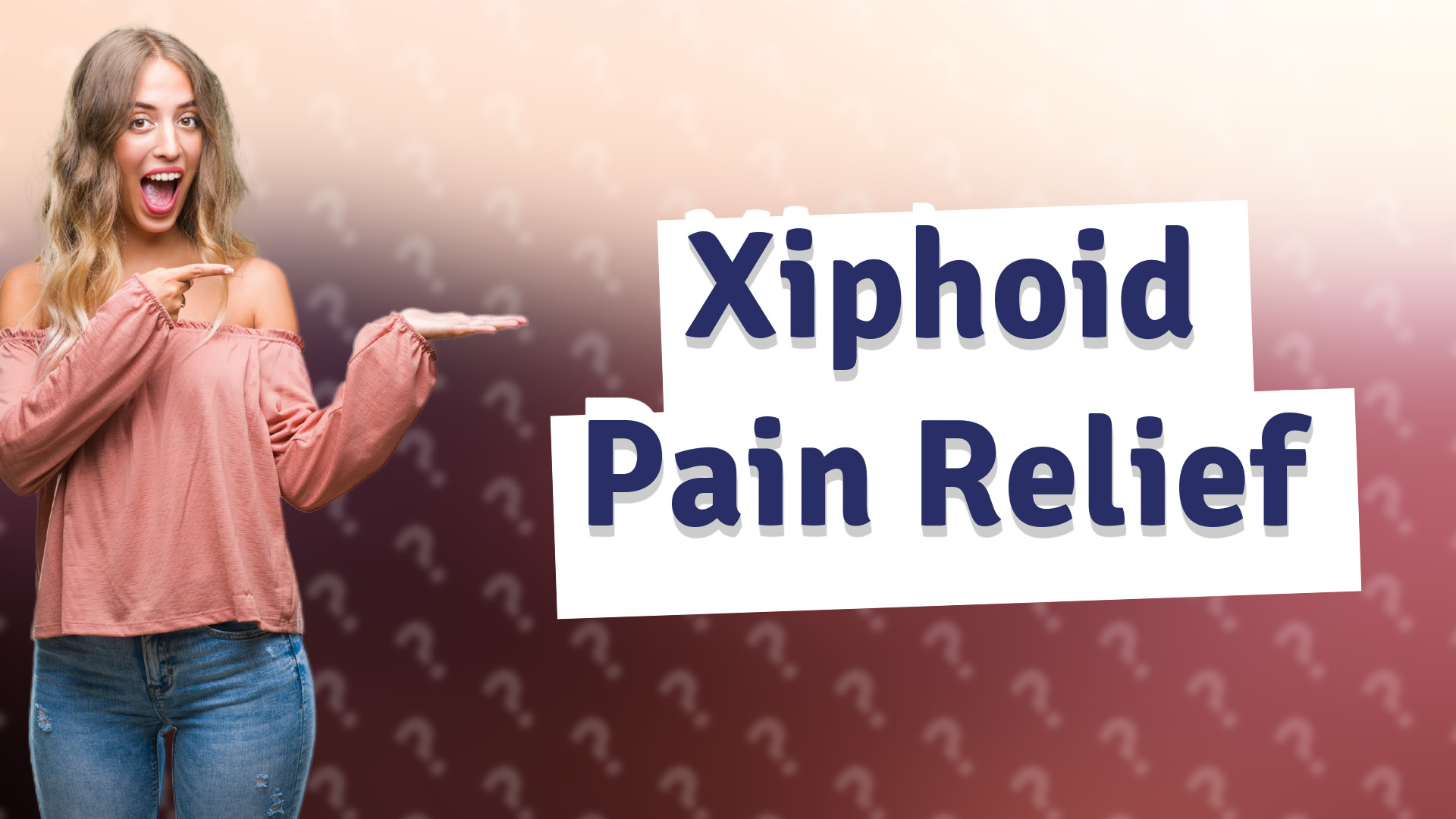 Xiphoid Pain Relief