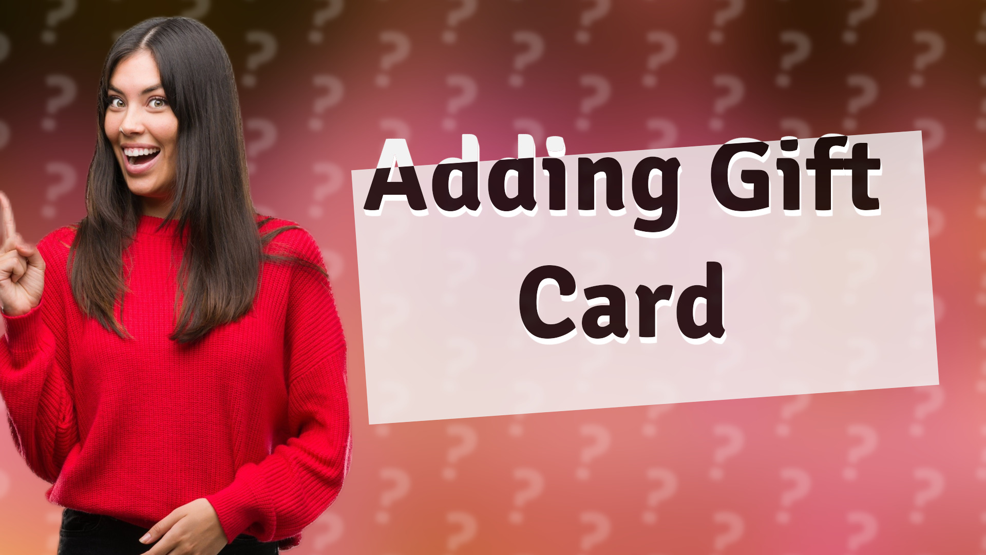 Adding Gift Card
