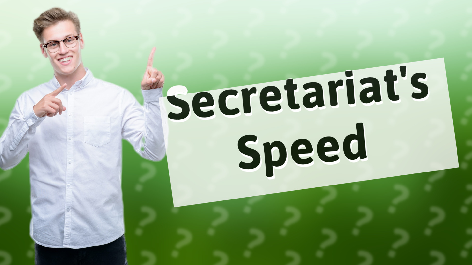 Secretariat's Speed