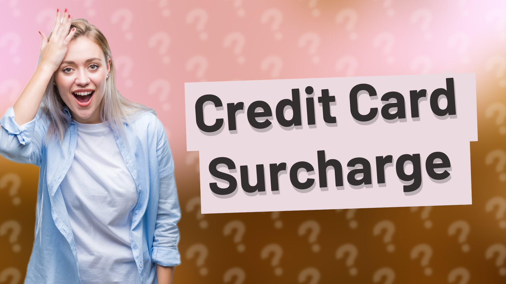 Credit Card Surcharge