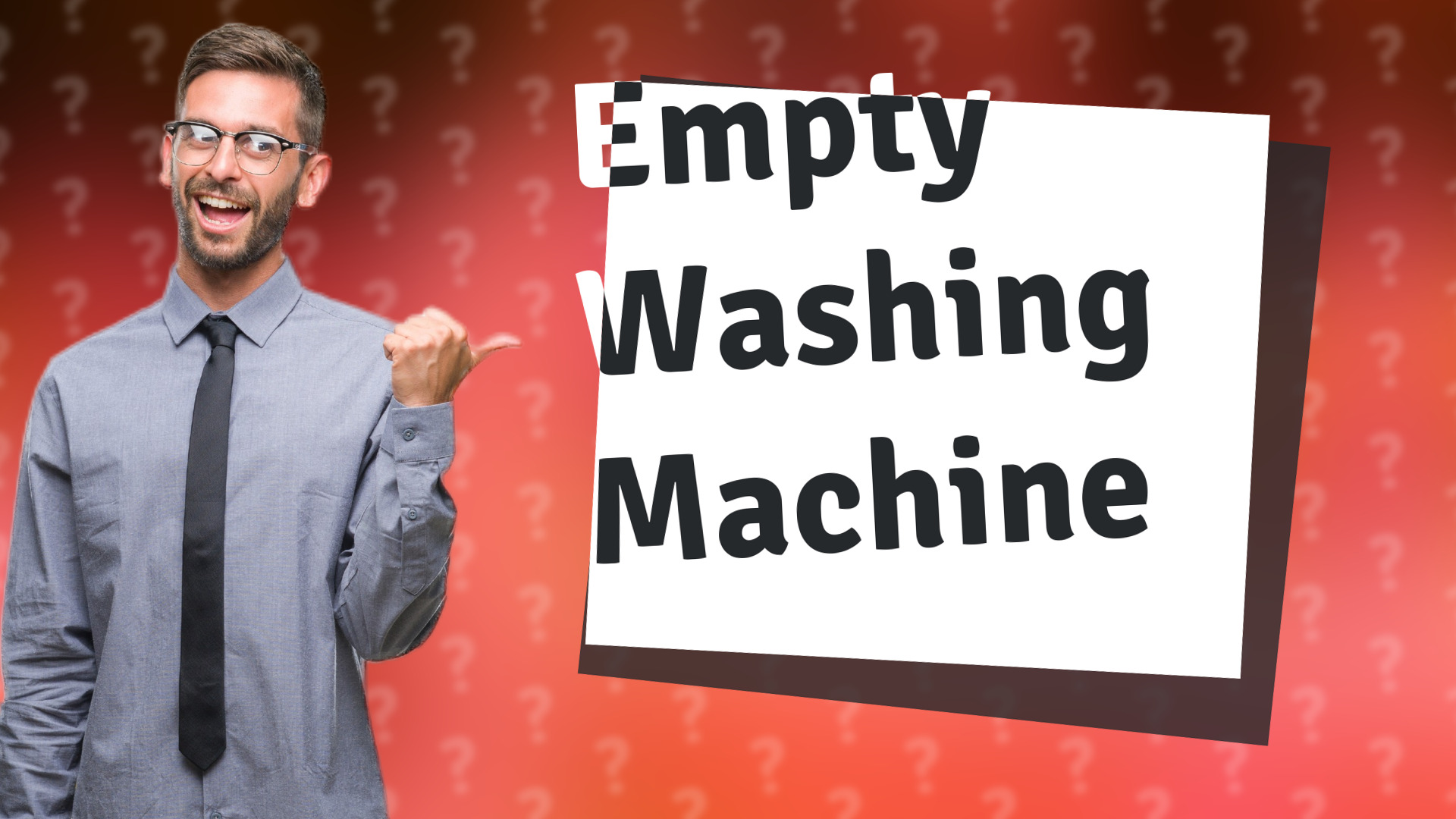 Empty Washing Machine