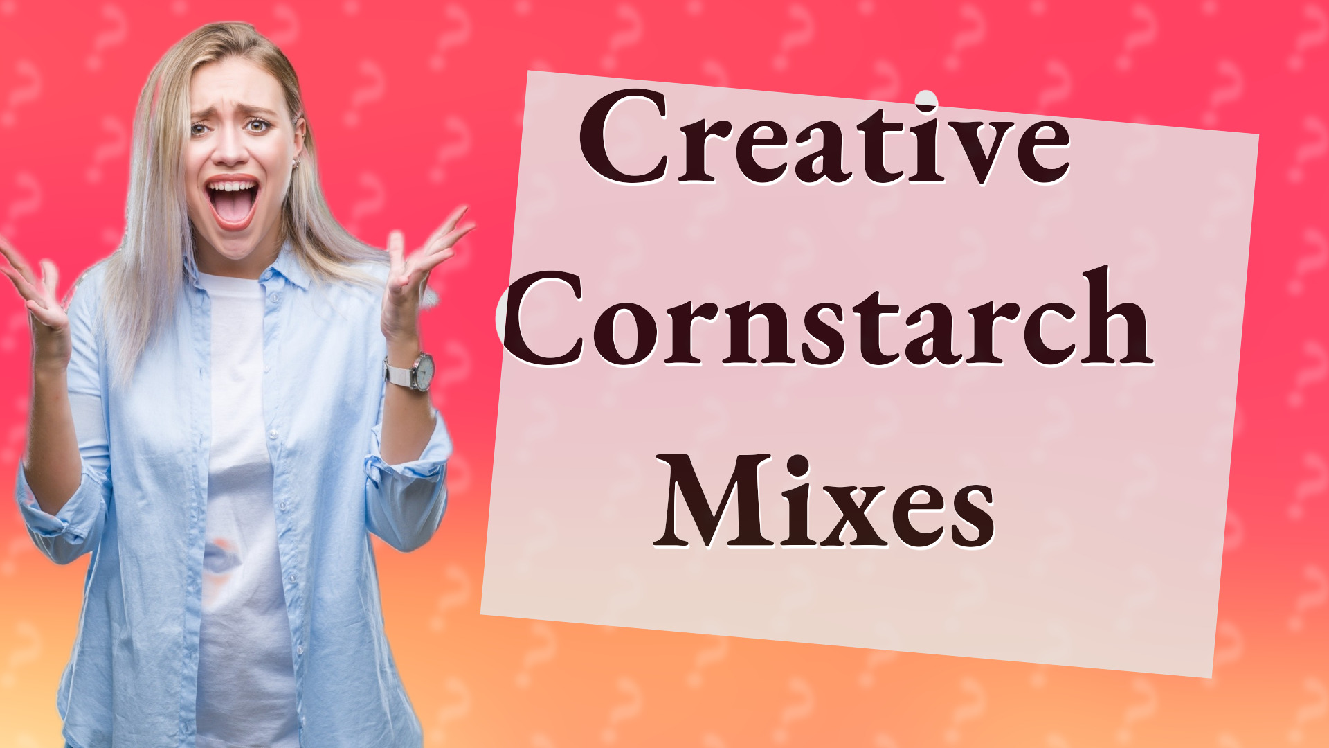 Creative Cornstarch Mixes