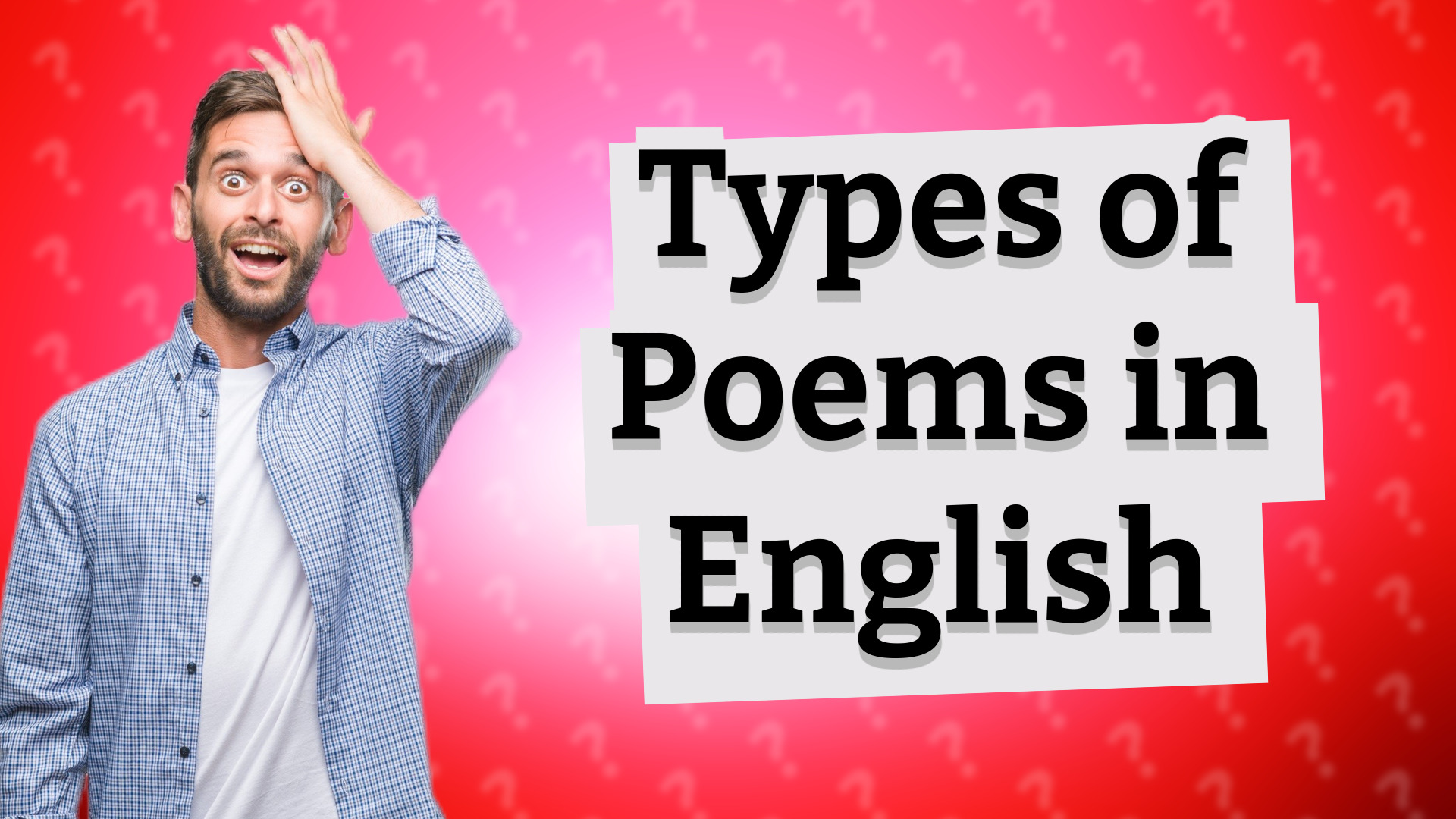 Types of Poems in English