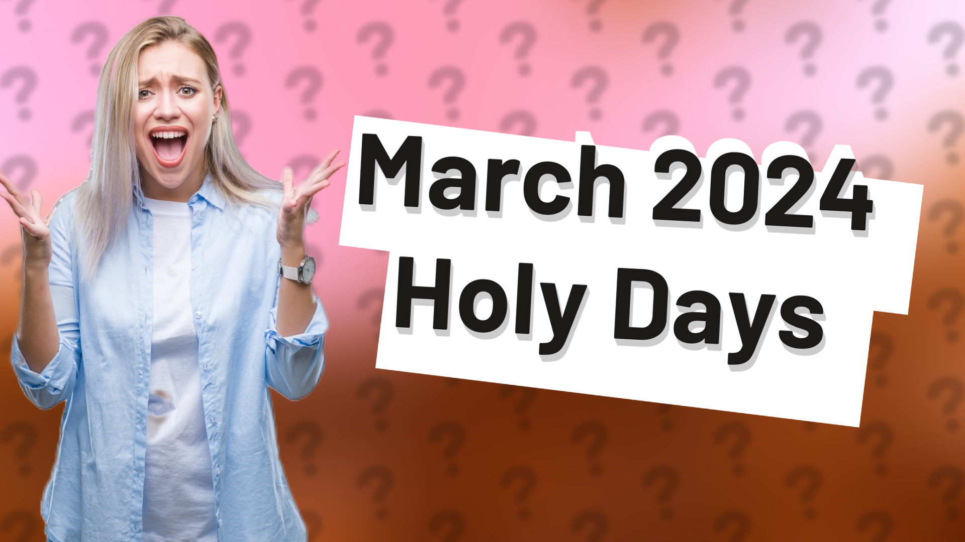March 2024 Holy Days