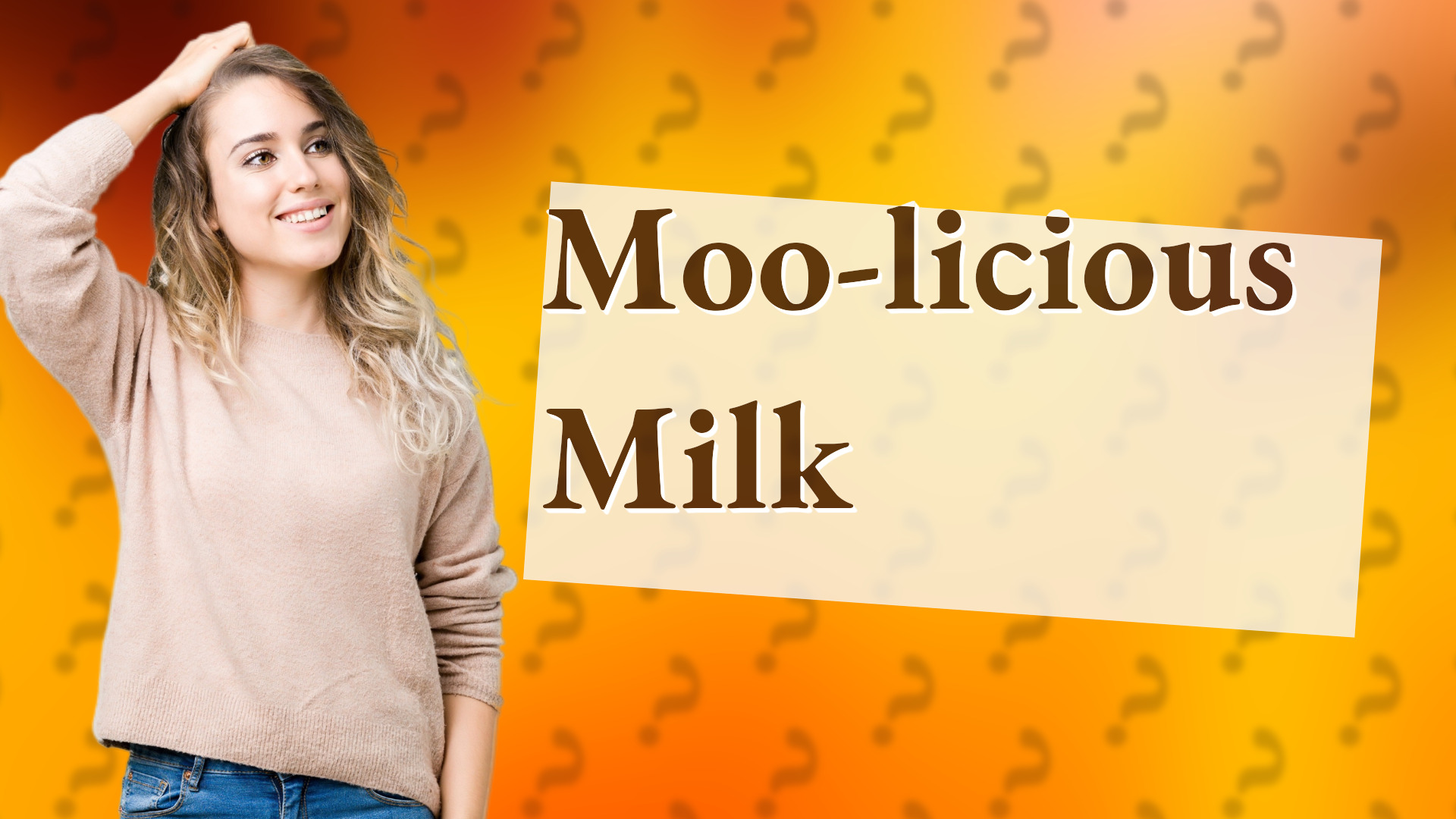 Moo-licious Milk