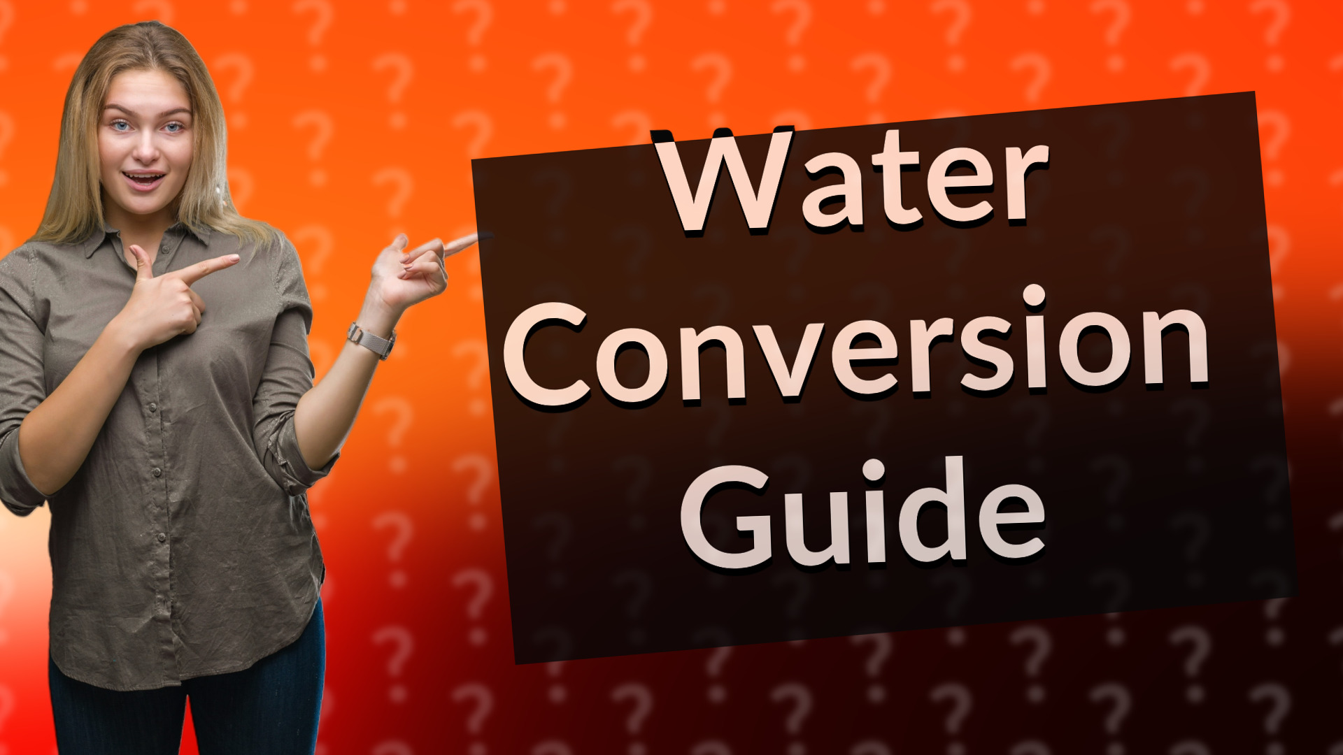 Water Conversion Guide