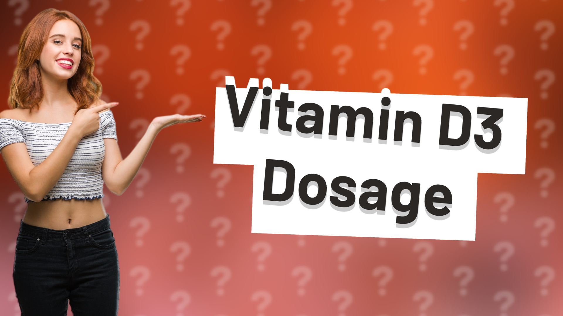 Vitamin D3 Dosage