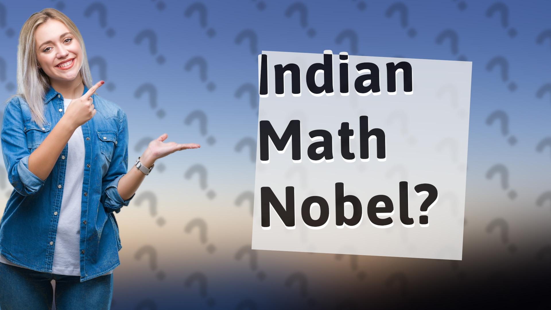 Indian Math Nobel?