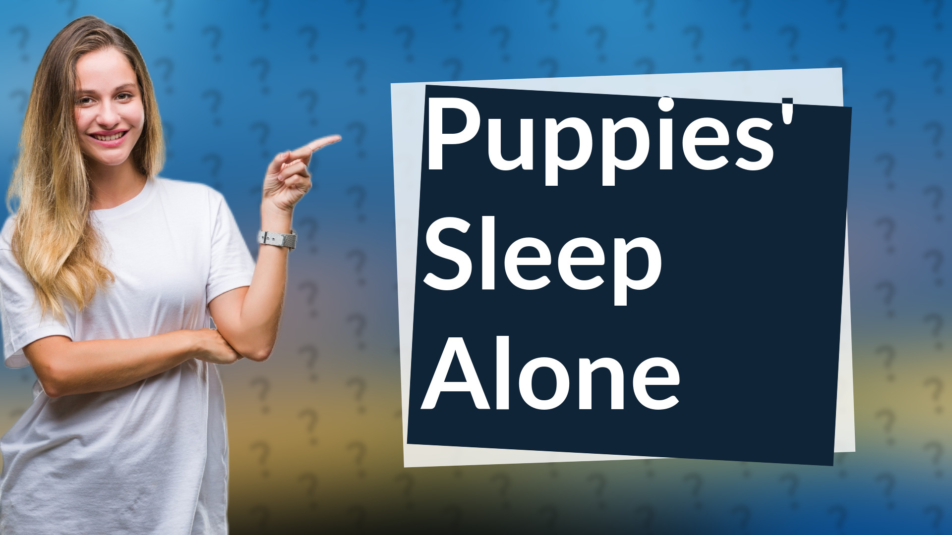 Puppies' Sleep Alone