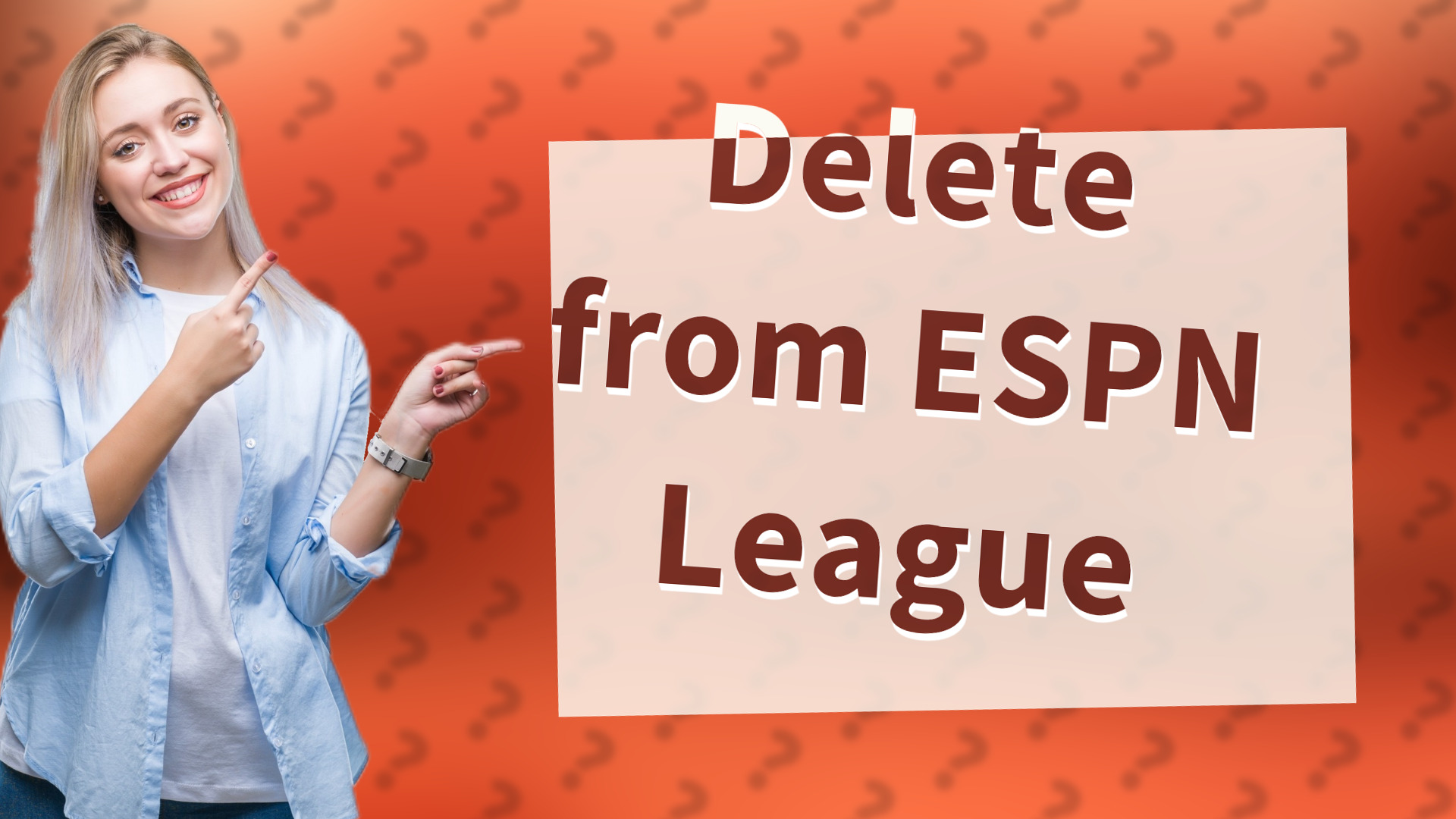 Delete from ESPN League