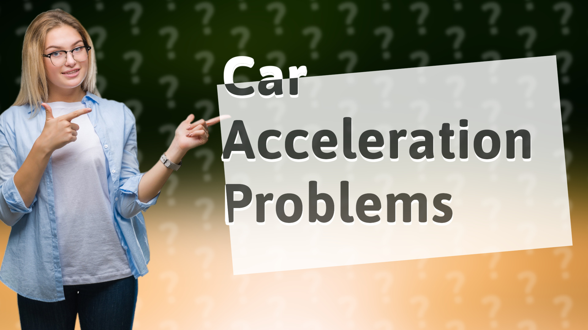 Car Acceleration Problems