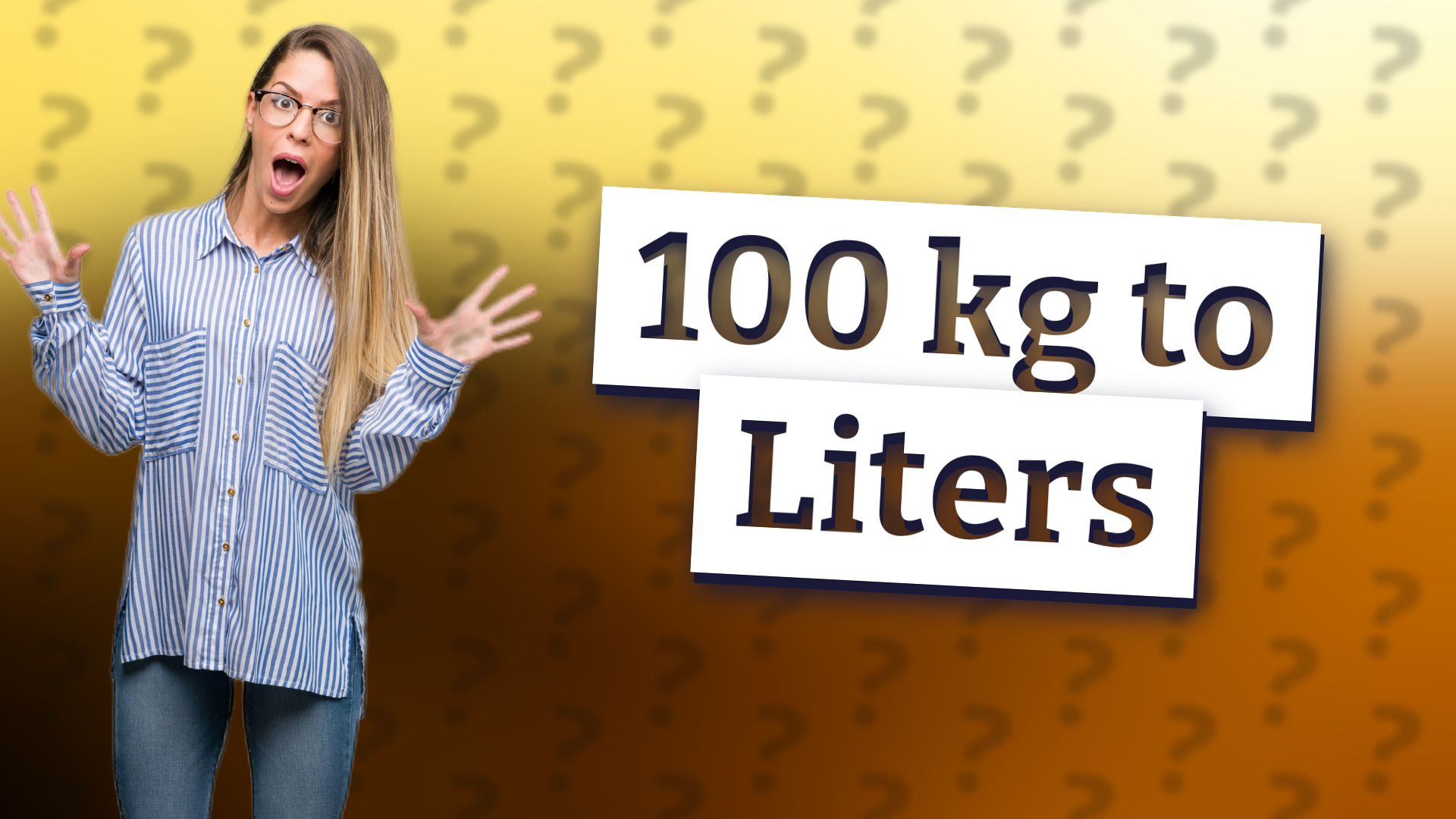 100 kg to Liters