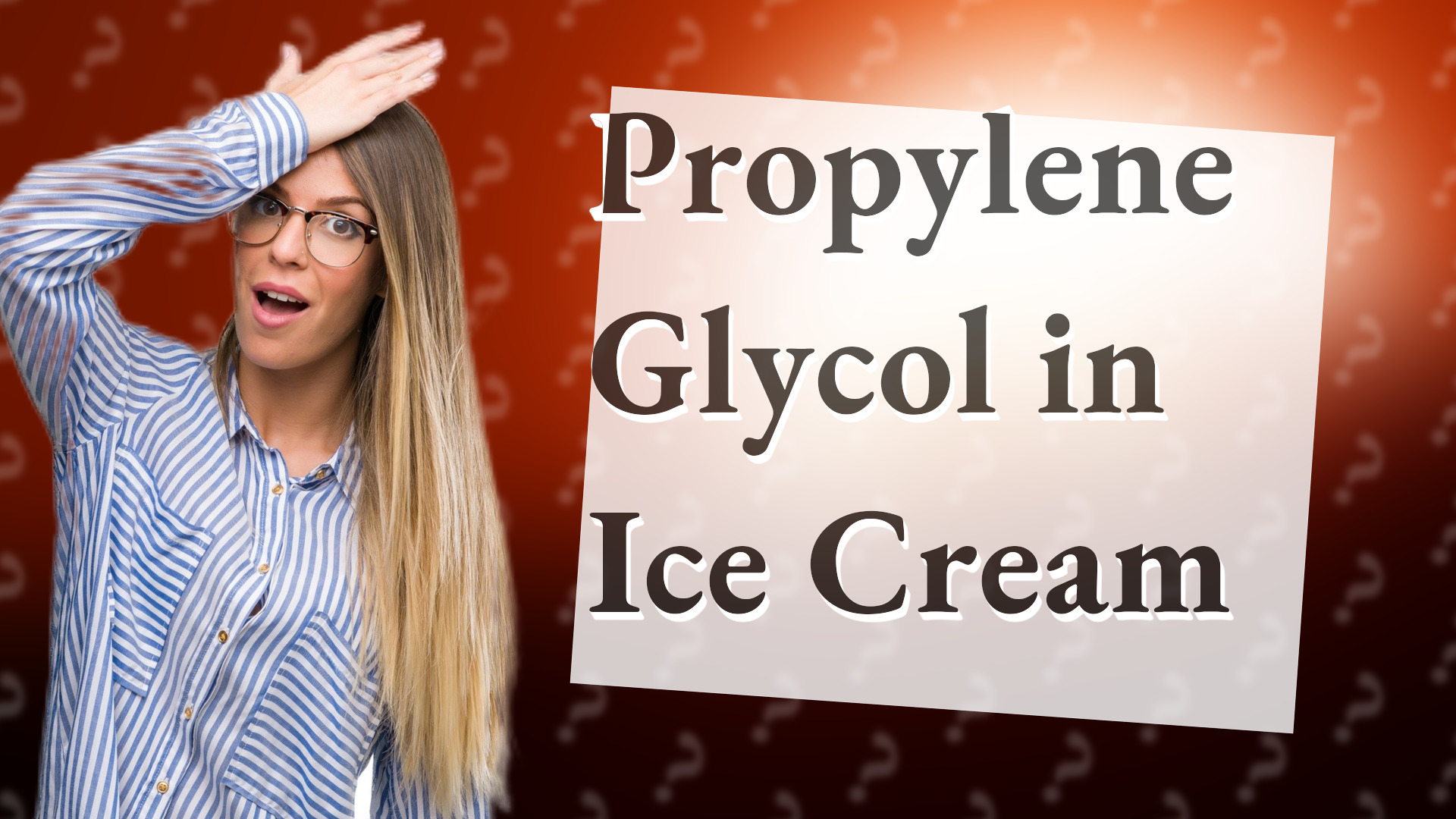 Propylene Glycol in Ice Cream
