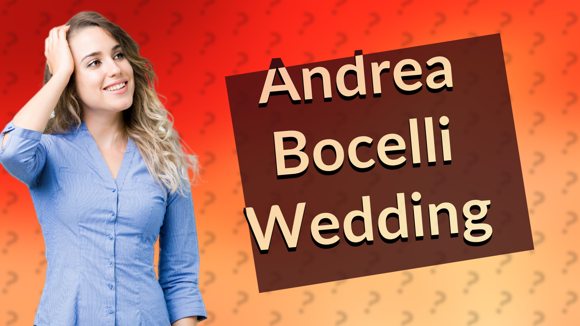 Andrea Bocelli Wedding