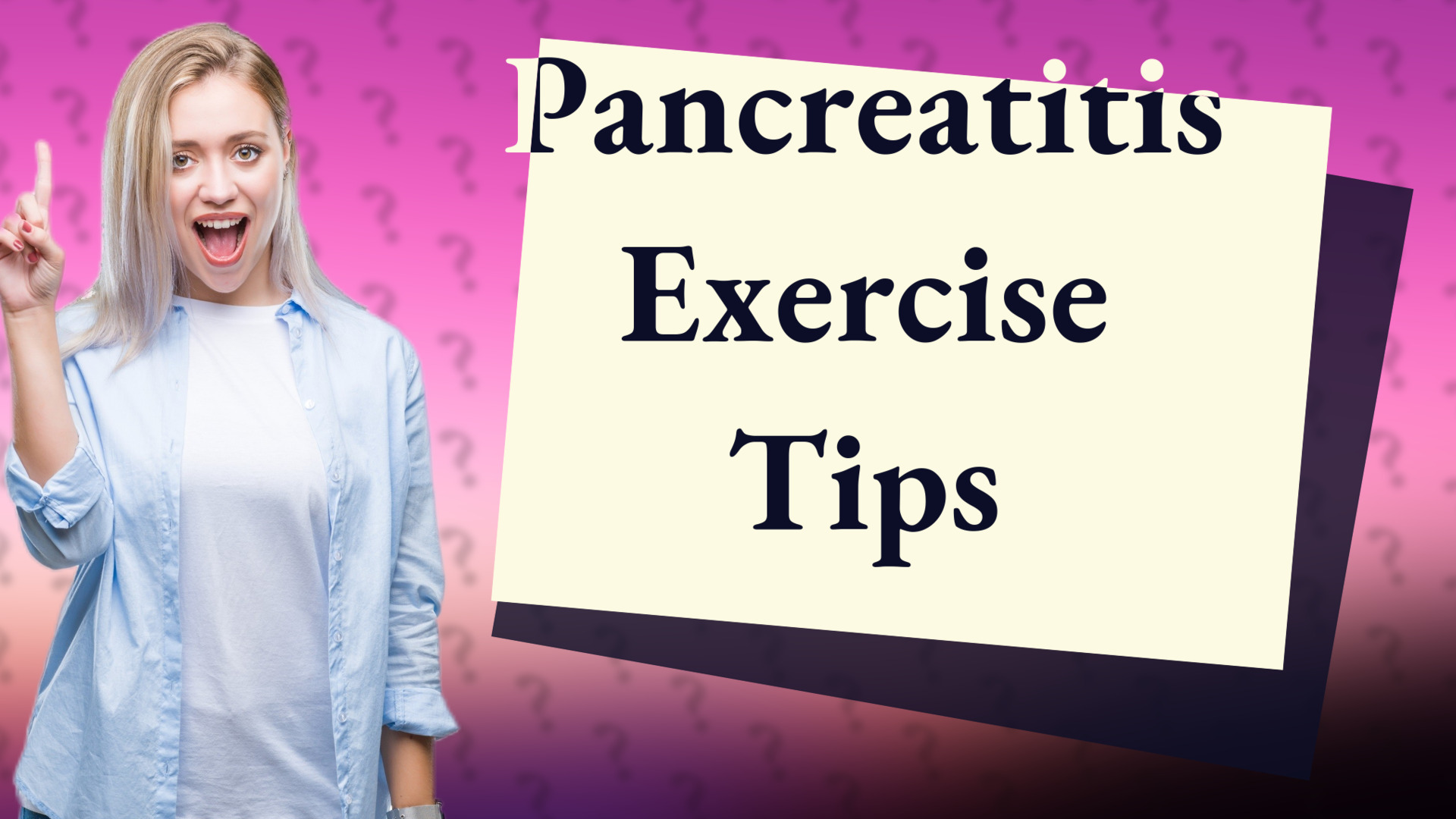 Pancreatitis Exercise Tips