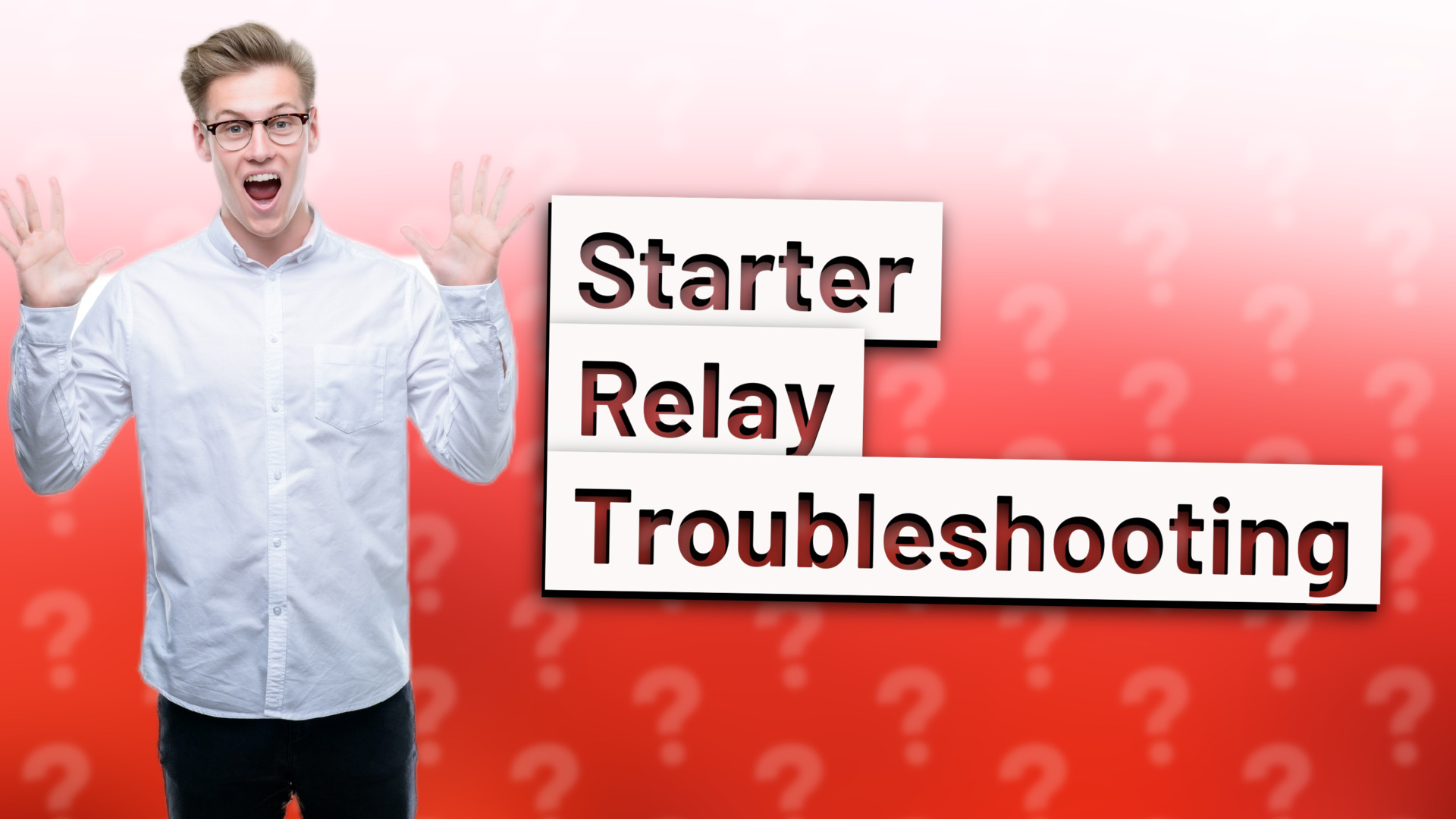 Starter Relay Troubleshooting