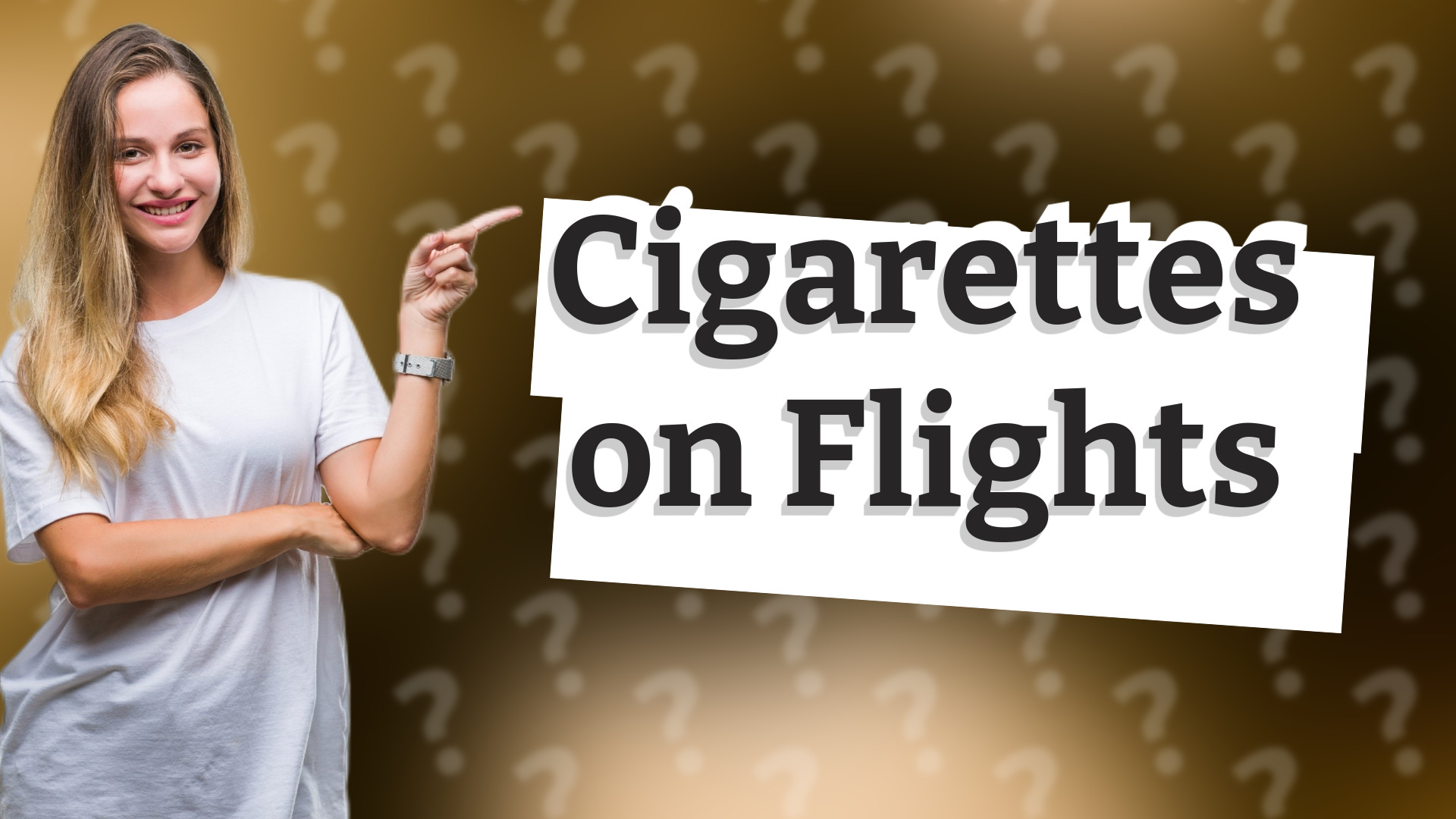 Cigarettes on Flights